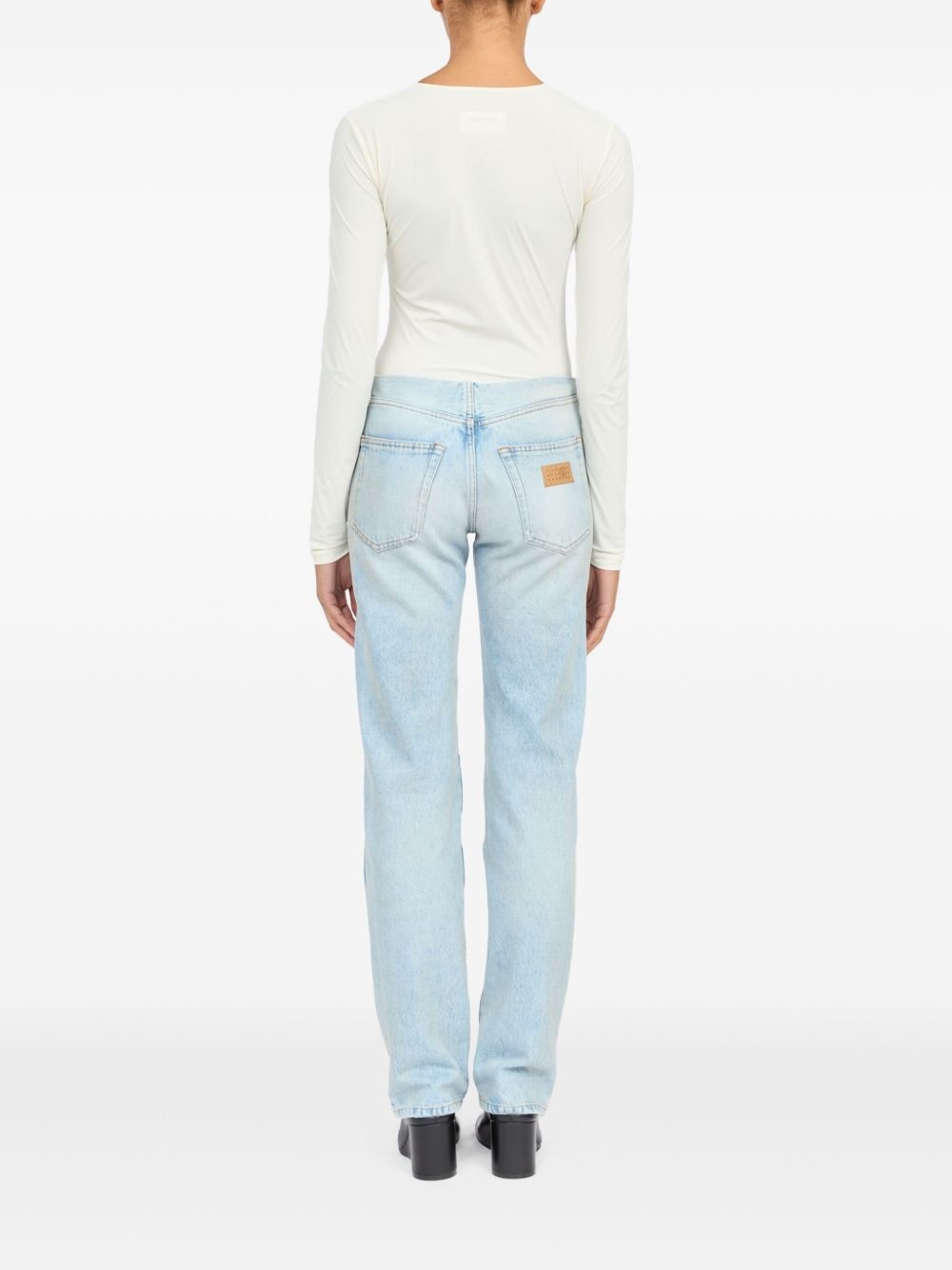 patch-detail jeans - 6