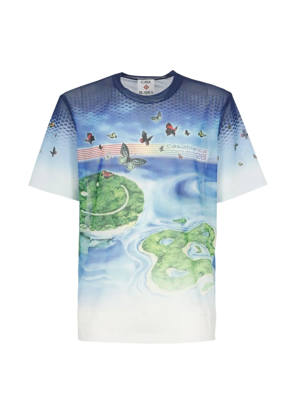 butterfly print T-shirt - 1