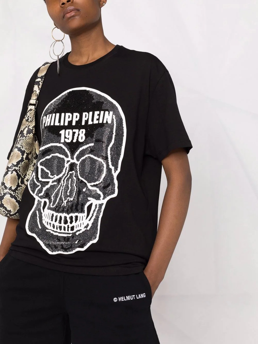 skull-embellished round-neck T-shirt - 5