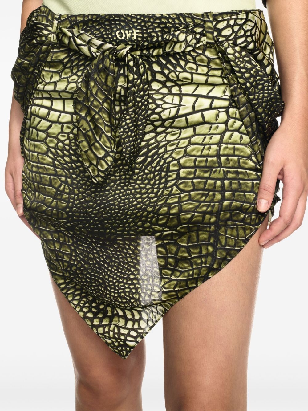 Croco Bandana skirt - 5