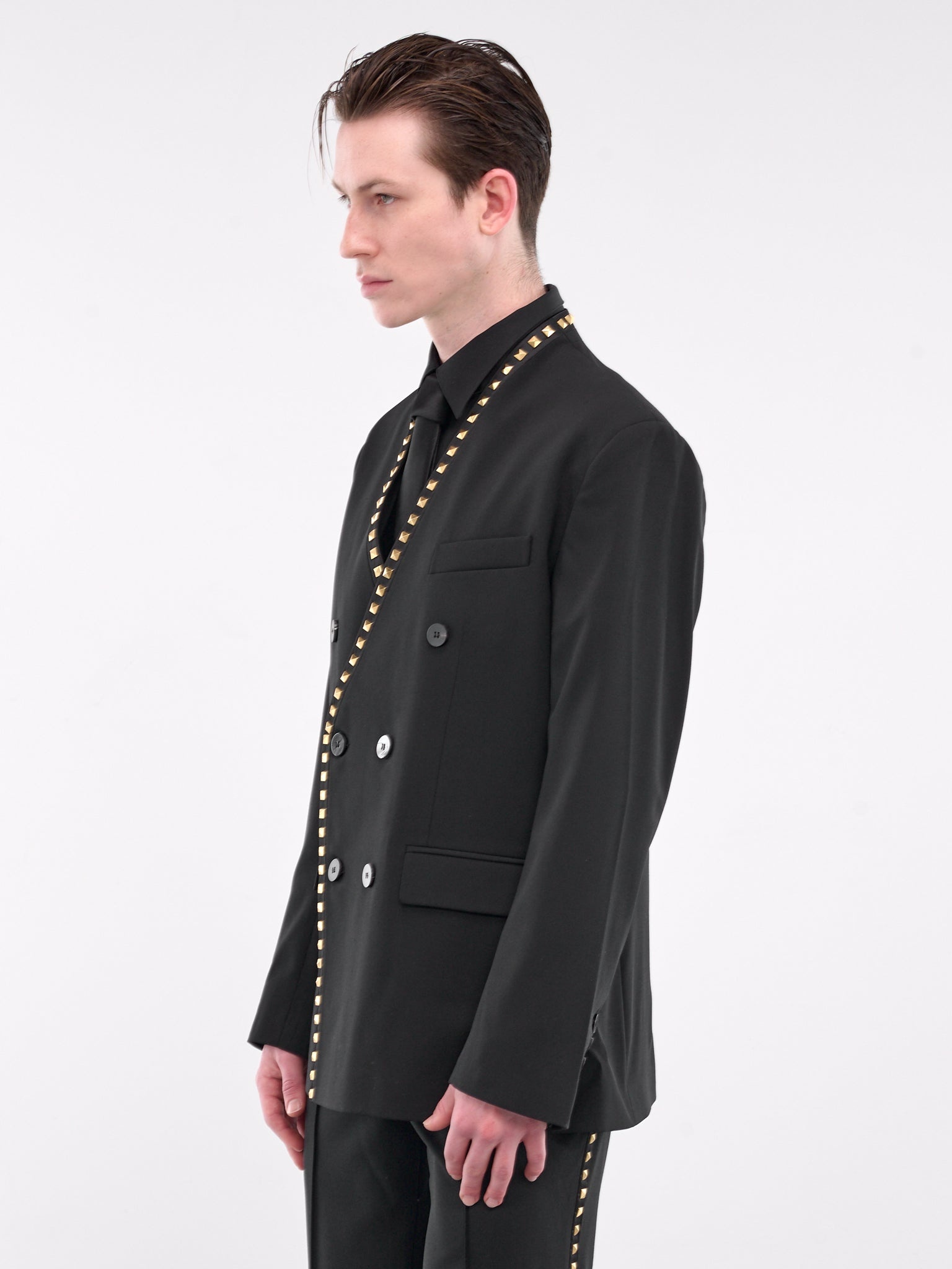 Studded Lapelless Blazer - 2
