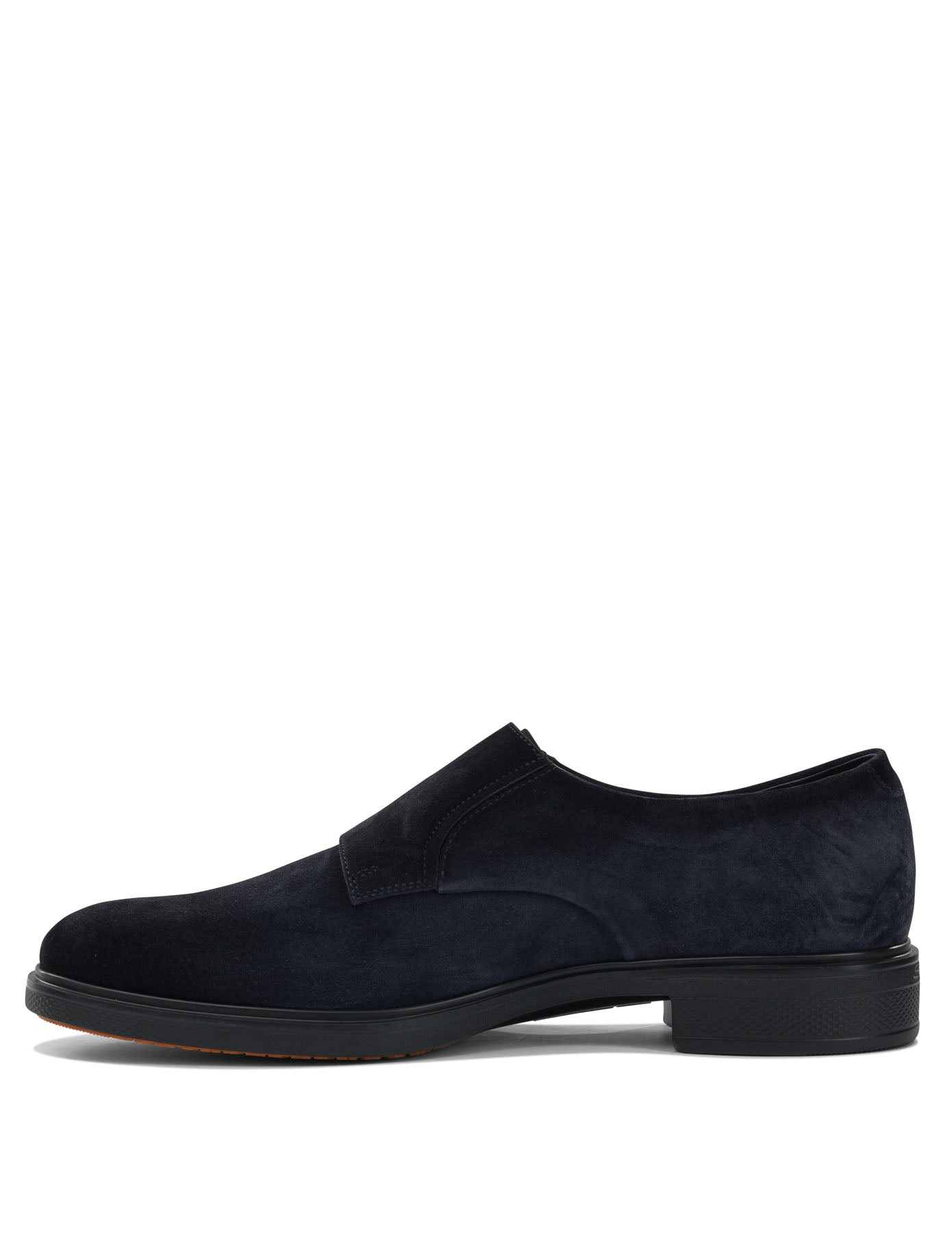 Santoni Suede Double Buckle Loafers - 3