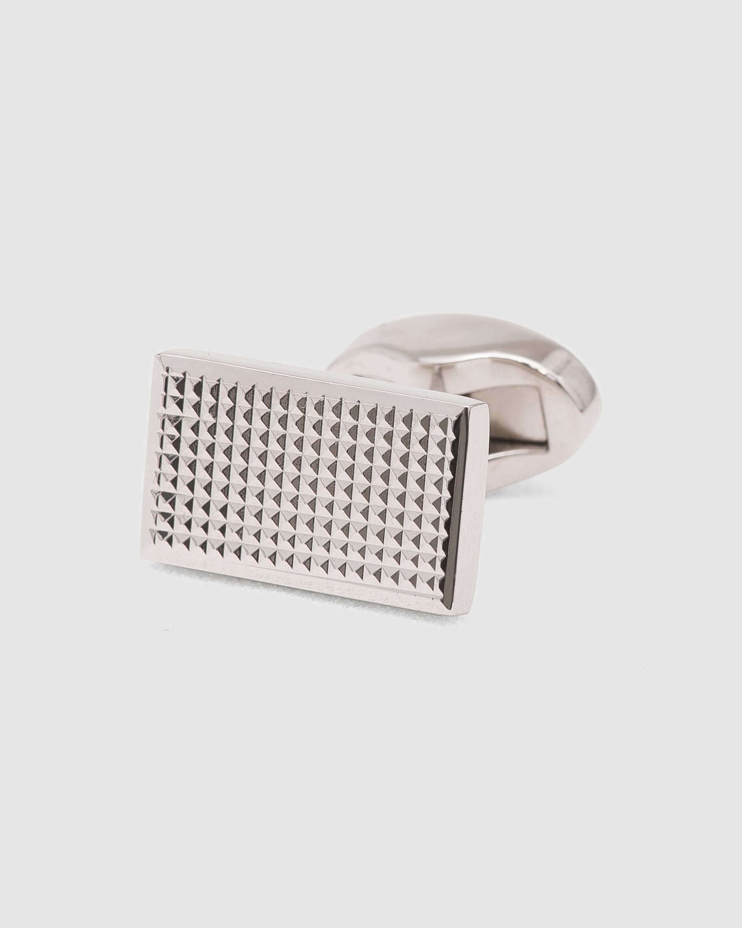 Rhodium Plated Textured - 3