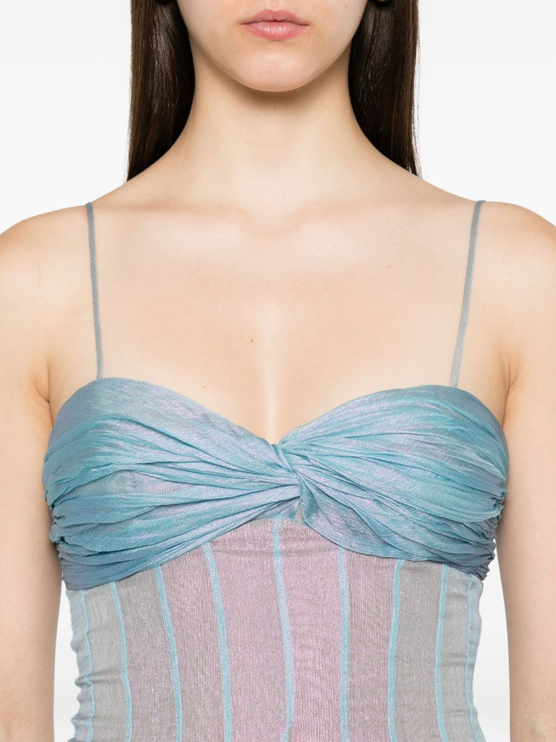 Giustina pleated silk dress 5