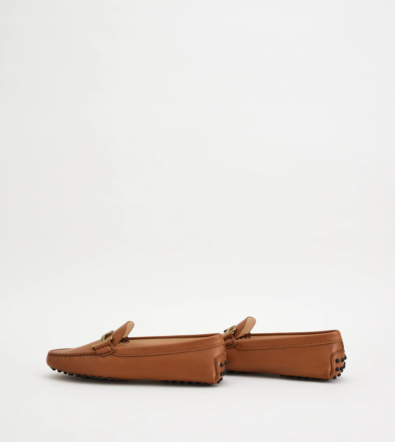 GOMMINO DRIVING SHOES IN LEATHER - BROWN 4