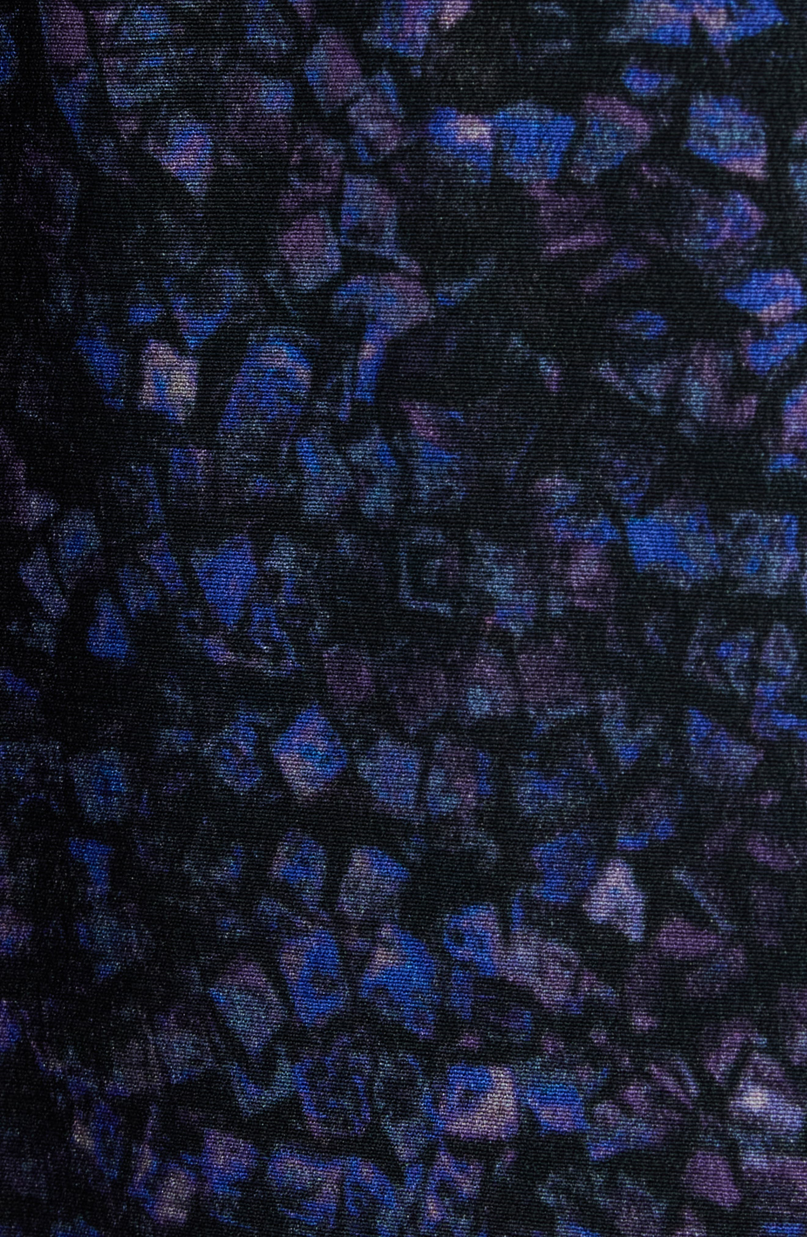 Isabel Marant Sima Mosaic Print Stretch Crepe Shirt in Midnight at Nordstrom - 6