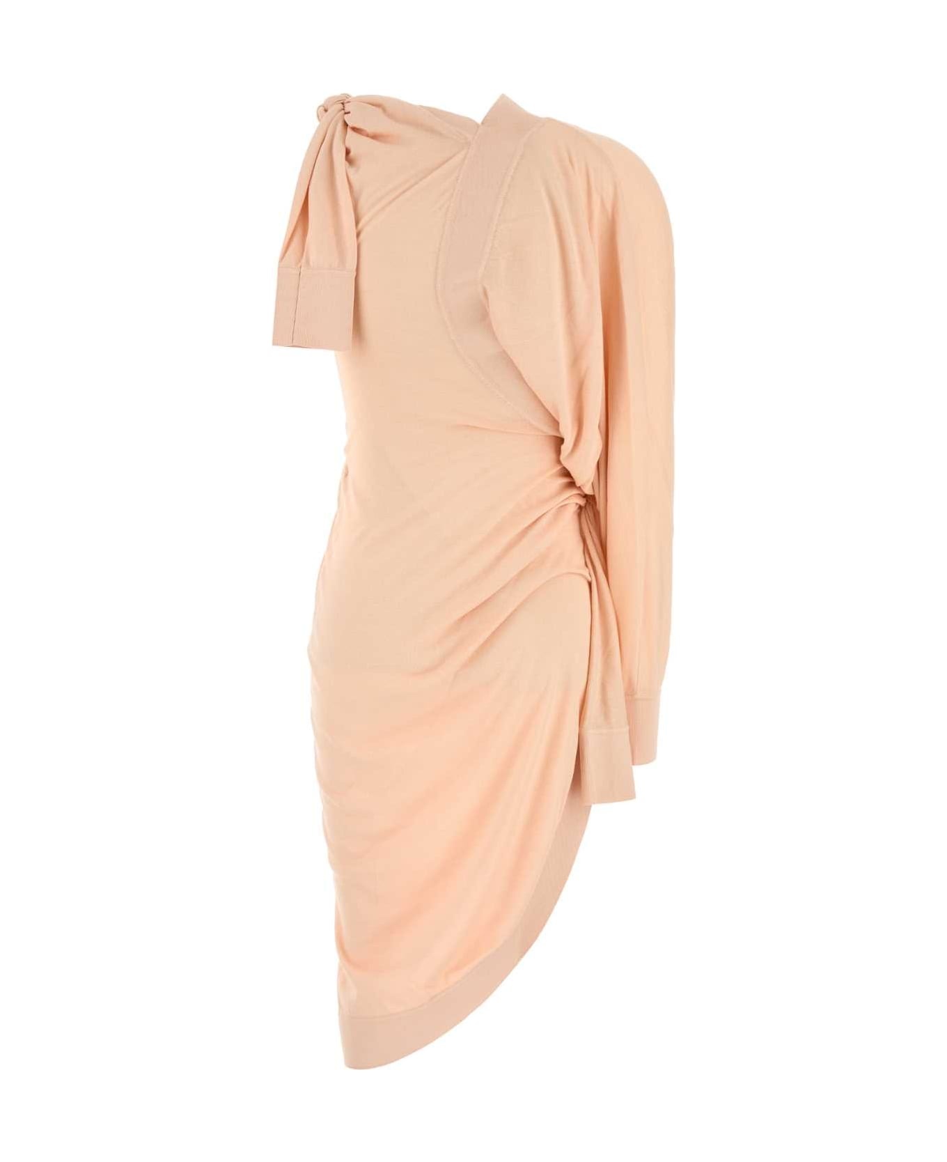 Pink Cotton Blend Dress - 2