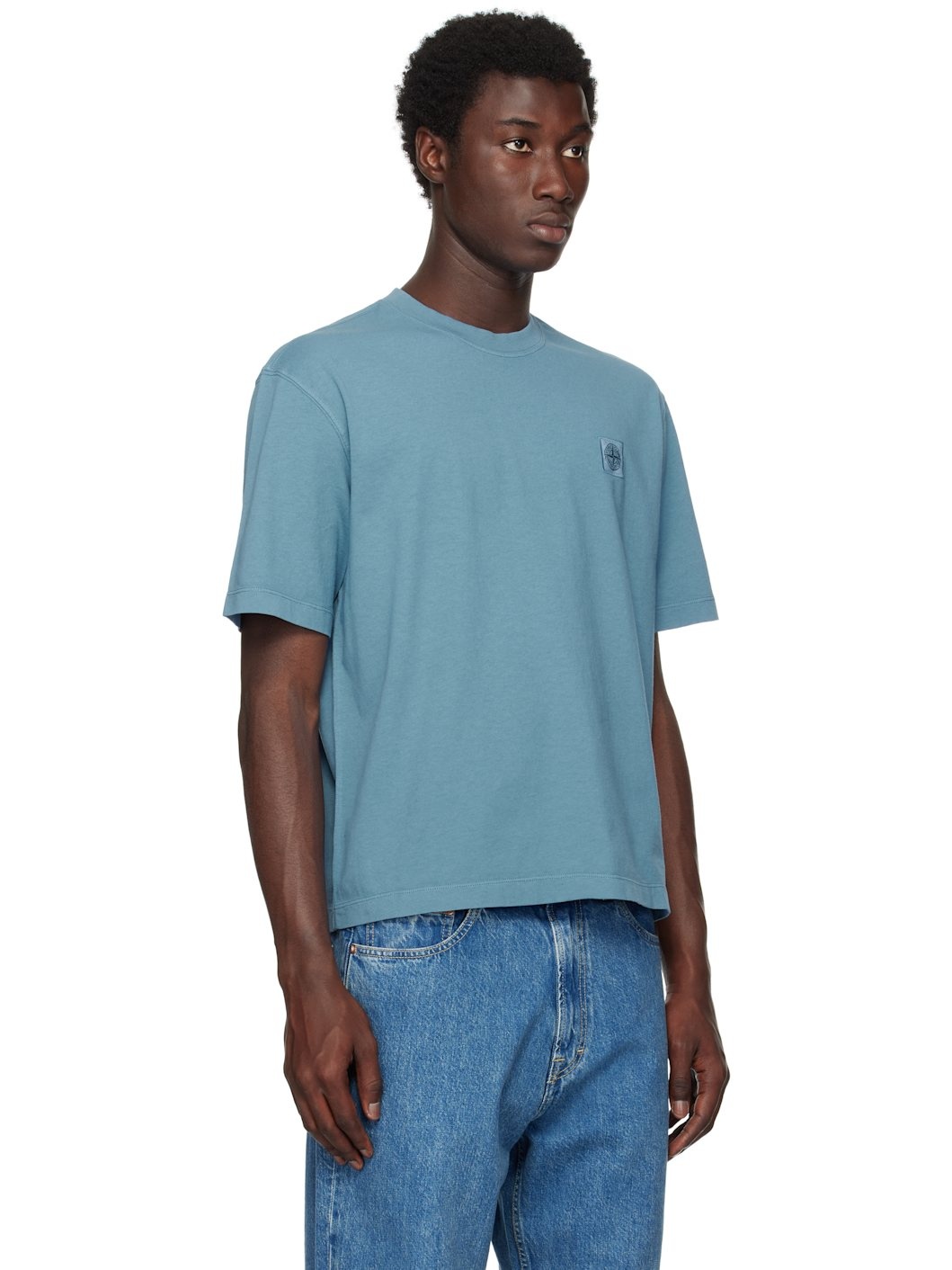 Blue 2100237 Organic Cotton 'Fissato' T-shirt - 2