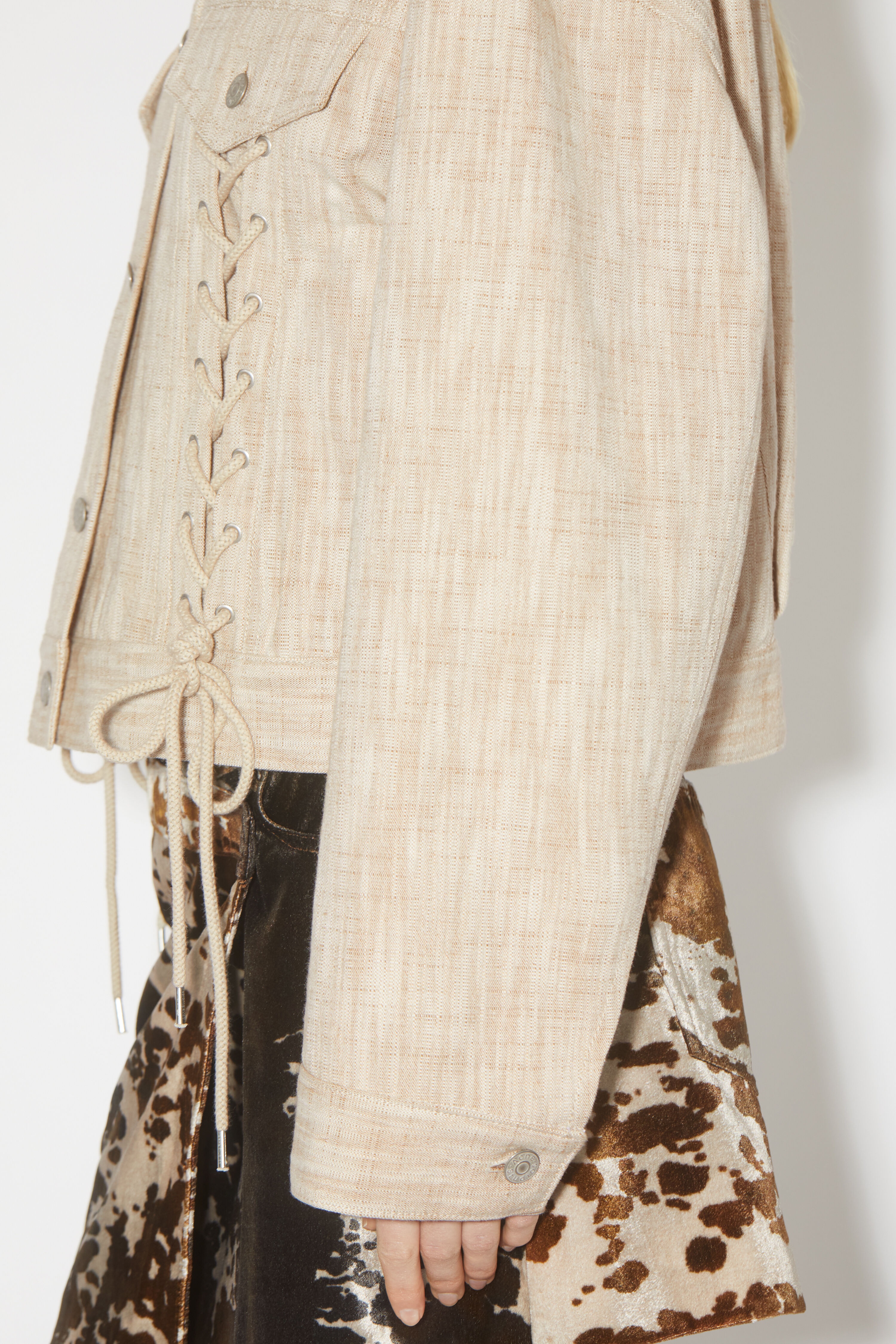Relaxed fit jacket - Beige - 5