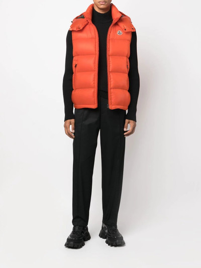 Moncler chest logo-patch detail gilet outlook