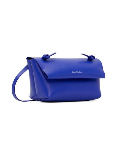 Acne Studios Blue Leather Mini Shoulder Bag outlook