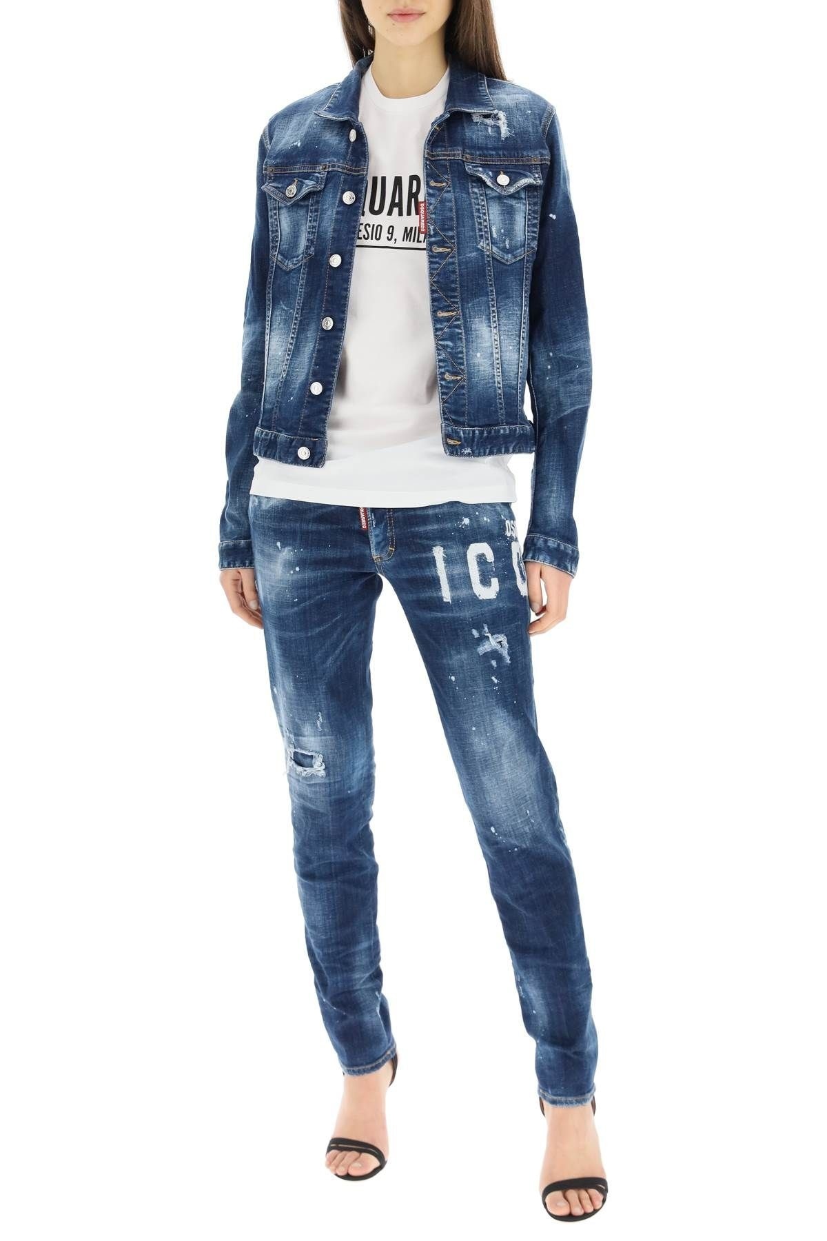 'ICON' PRINT JEAN JACKET - 2