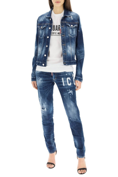 DSQUARED2 'ICON' PRINT JEAN JACKET outlook