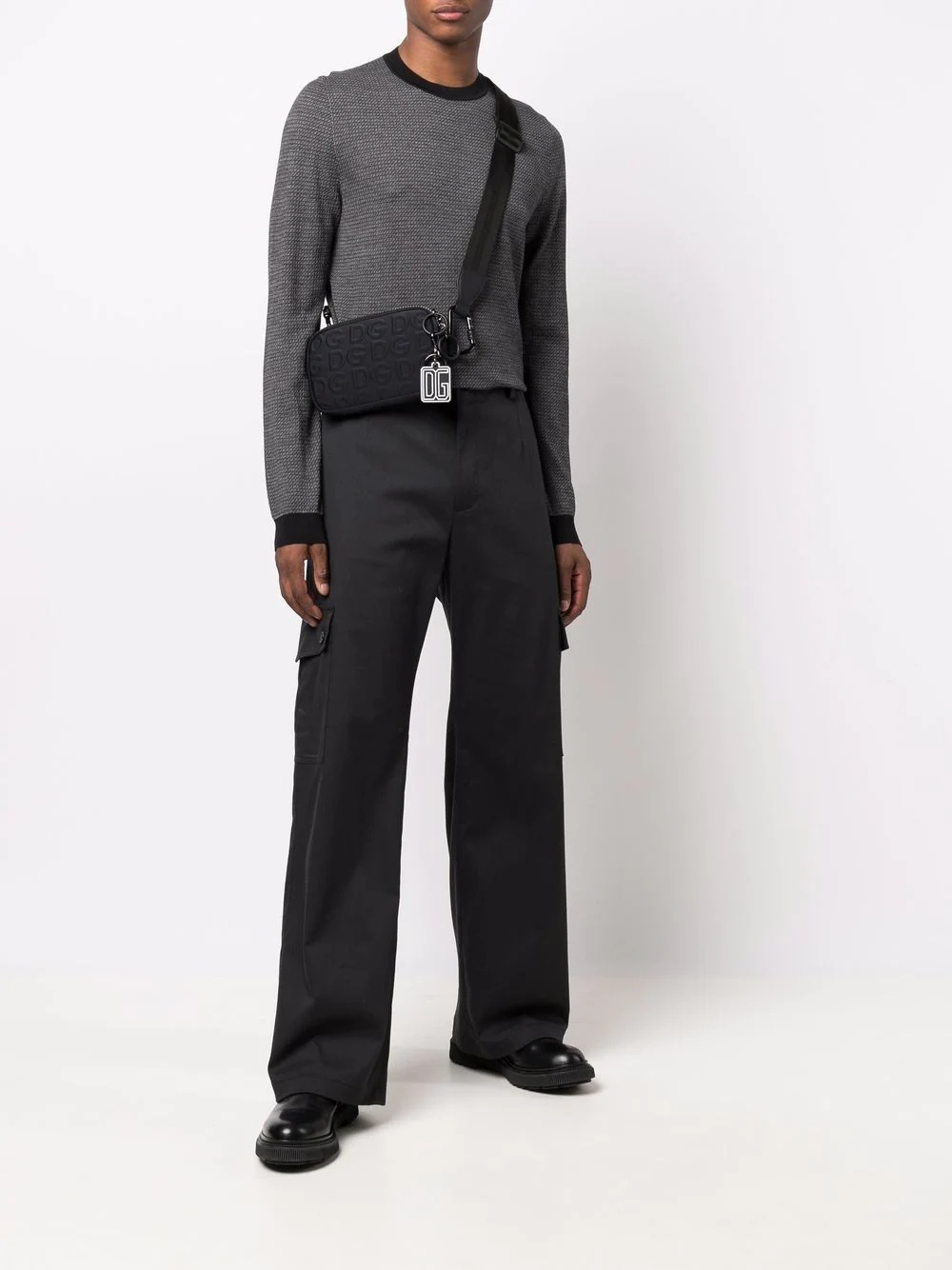 wide-leg cargo trousers - 2