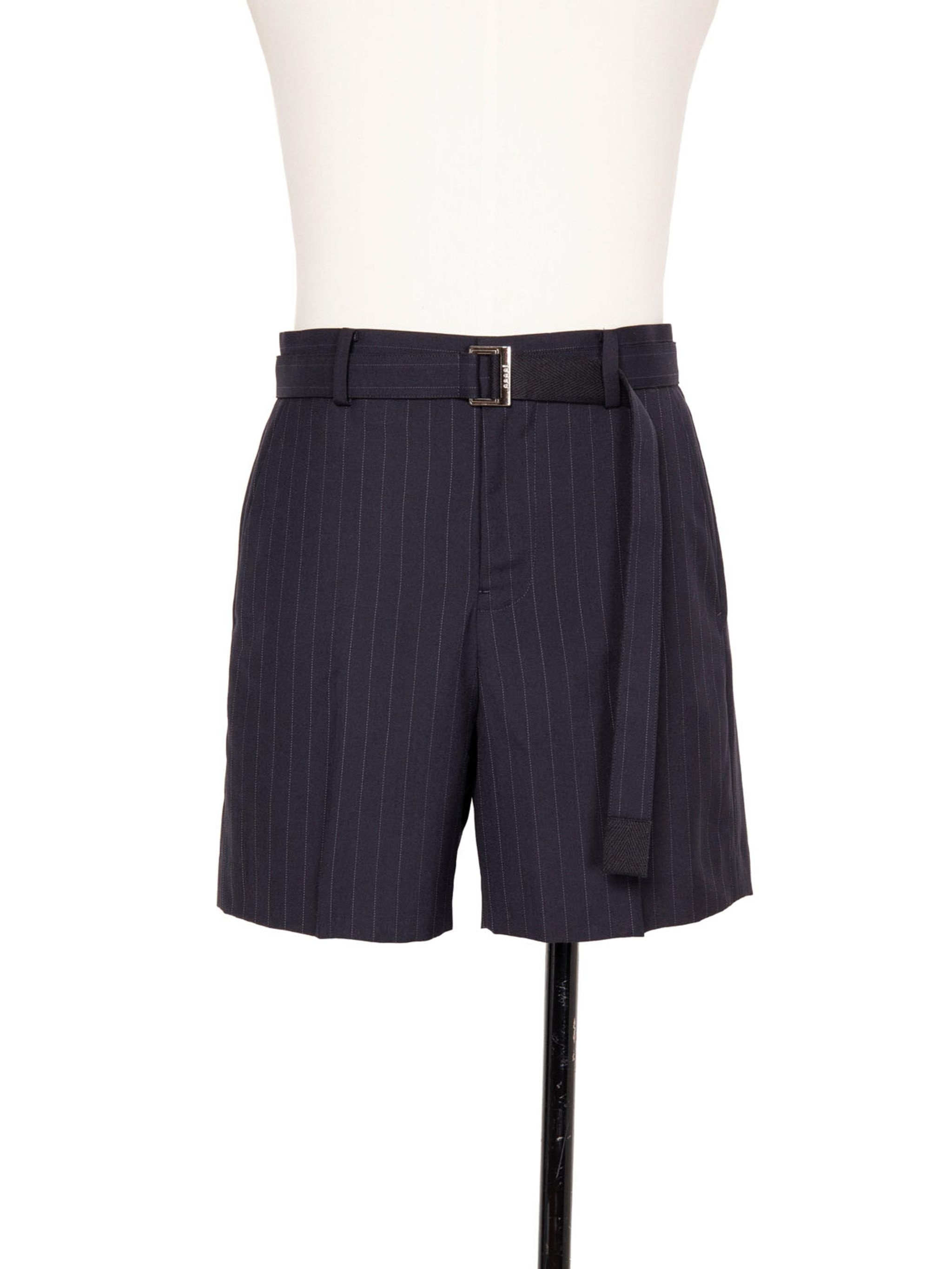 Chalk Stripe Shorts - 1