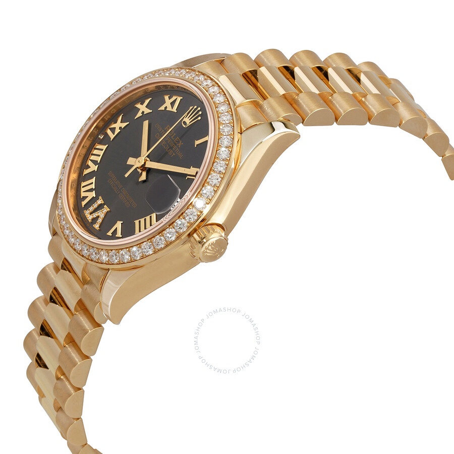 Rolex Datejust 31 Automatic 18kt Yellow Gold Diamond Grey Dial Ladies Watch 278288RRDP - 2