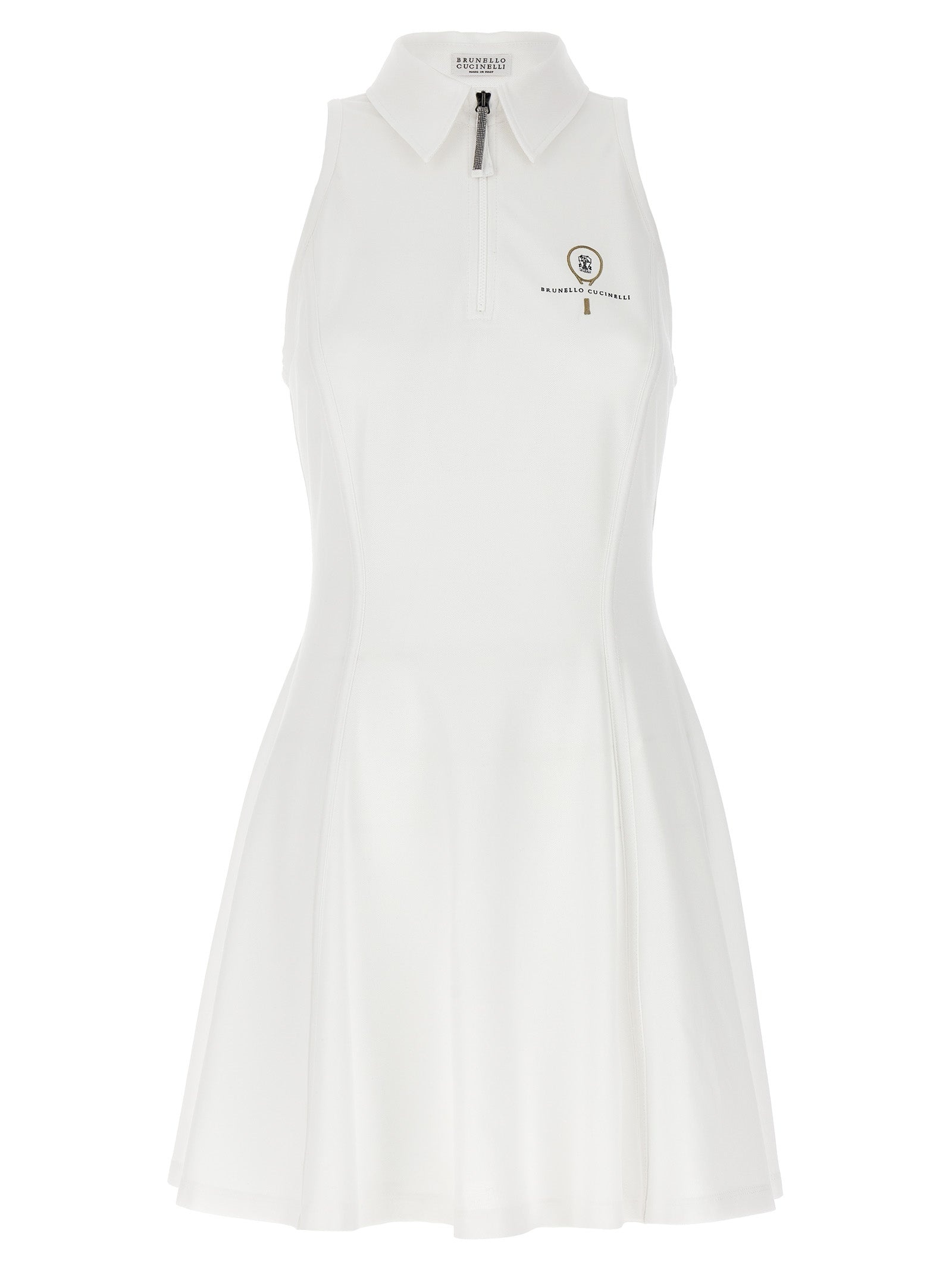 Brunello Cucinelli Logo Embroidery Dress - 1