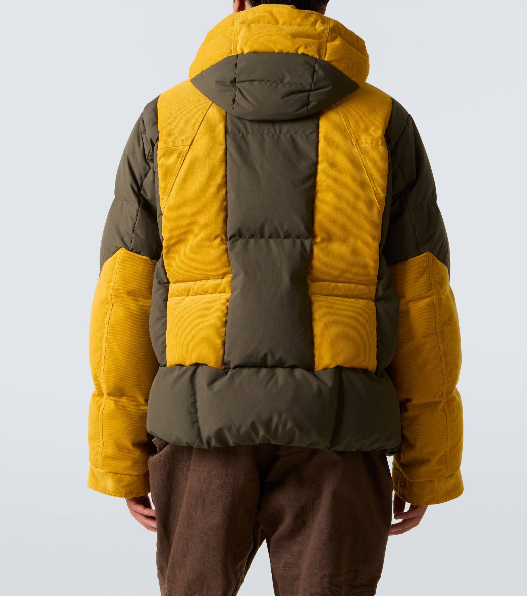 Colorblock down jacket - 4