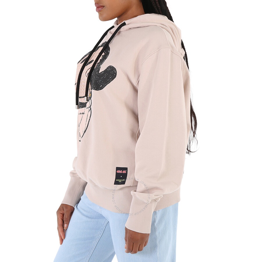 Moncler Ladies Medium Beige Olivia Oyl Graphic Print Hoodie - 5
