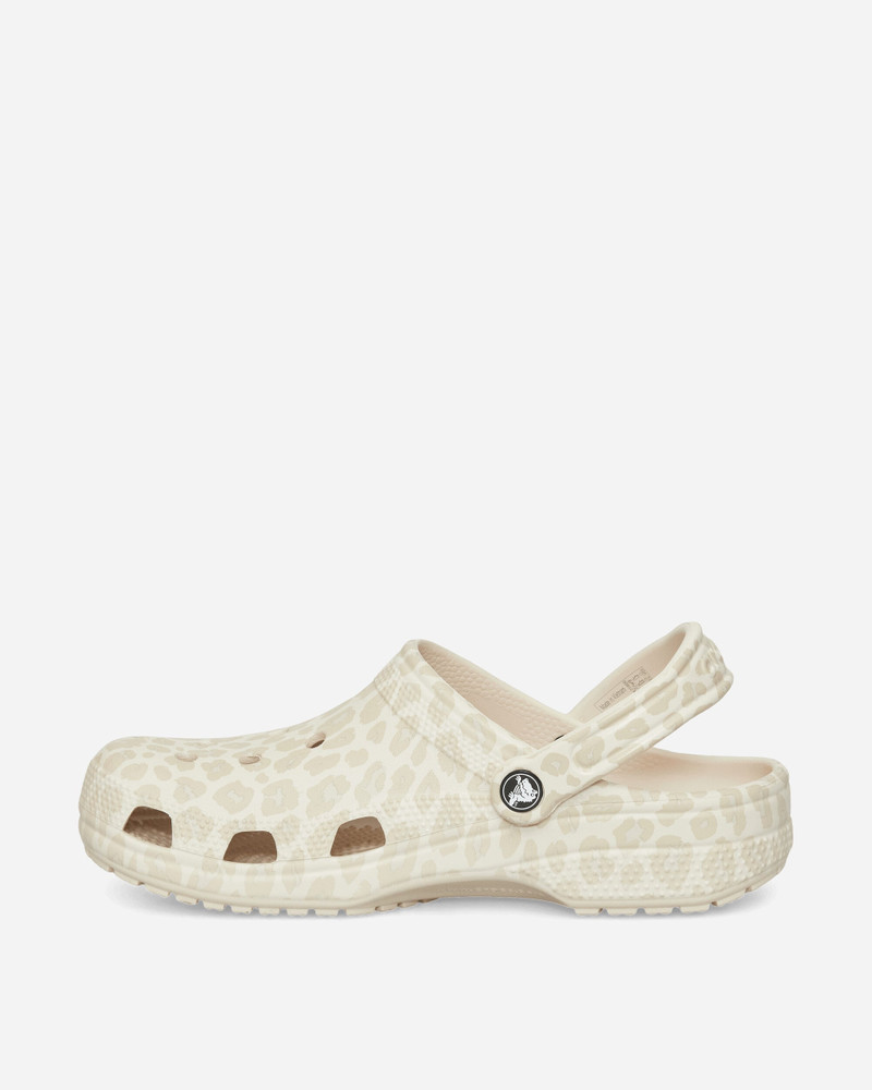 crocs Women's Classic Animal Clogs Almond Tint / Leopard outlook