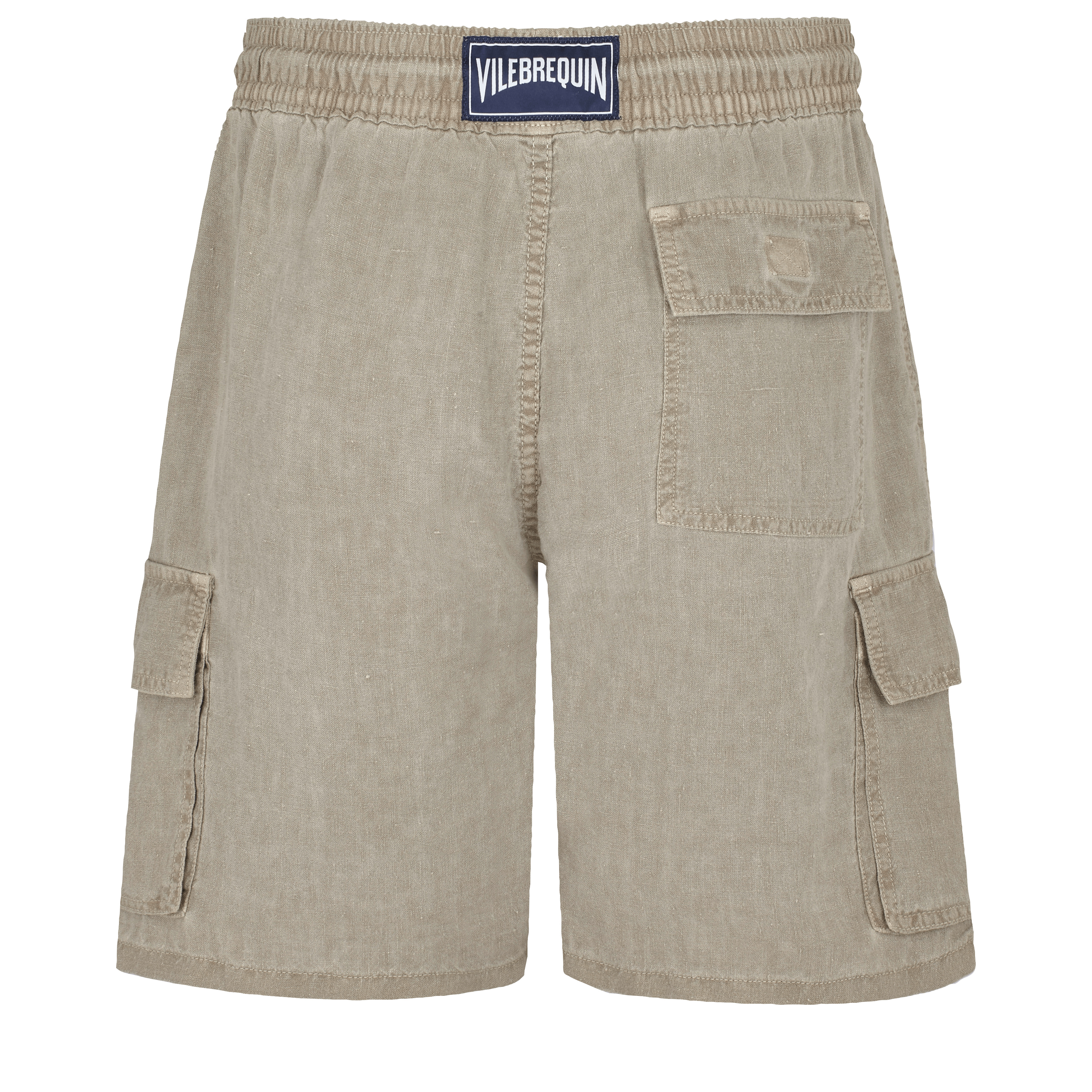 Men Linen Bermuda Shorts Mineral Dye - 2