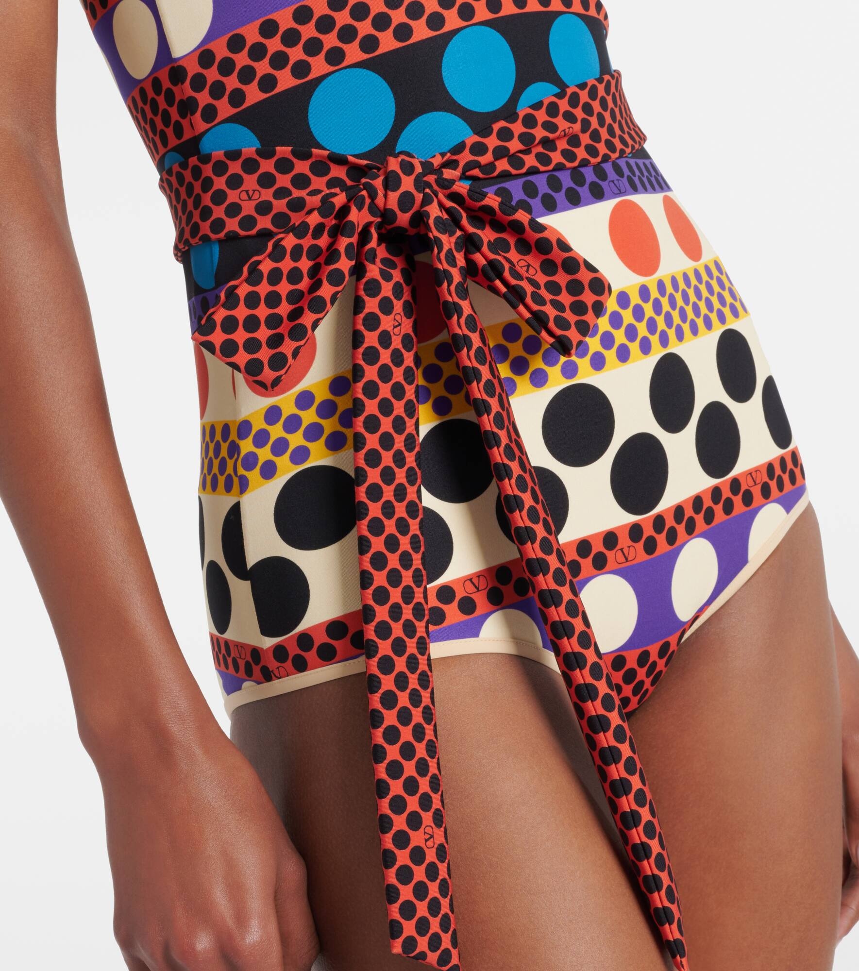 Escape belted polka-dot swimsuit - 5