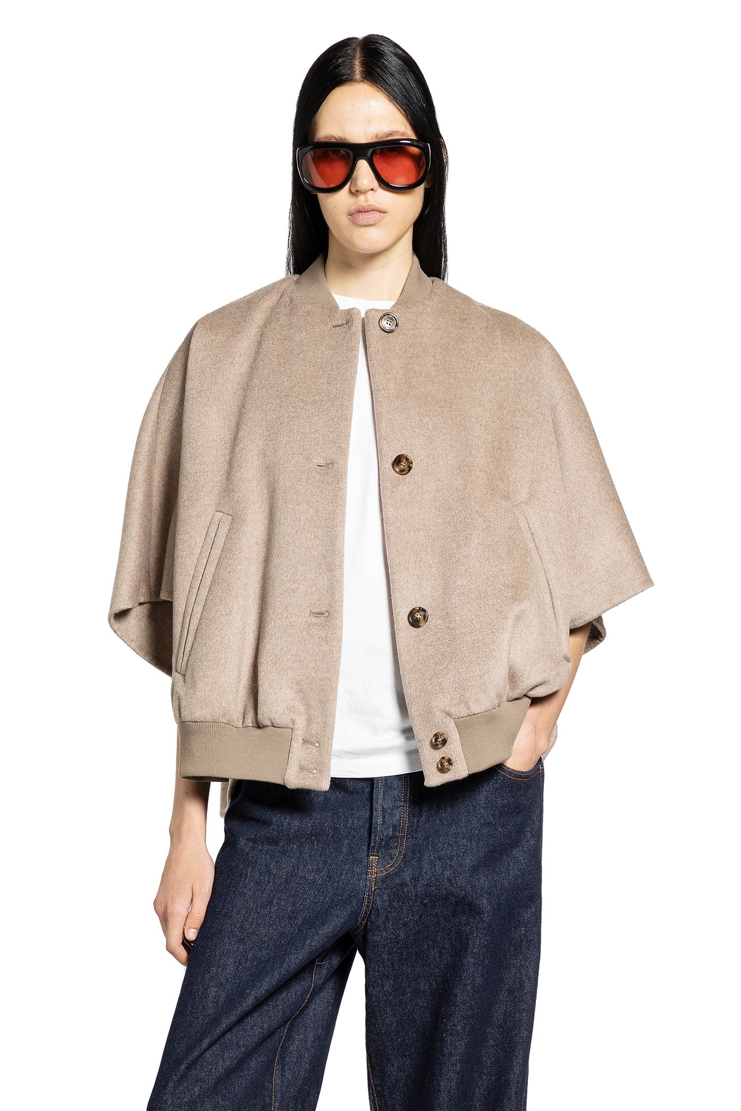 Lightweight Cashmere Cape - 6