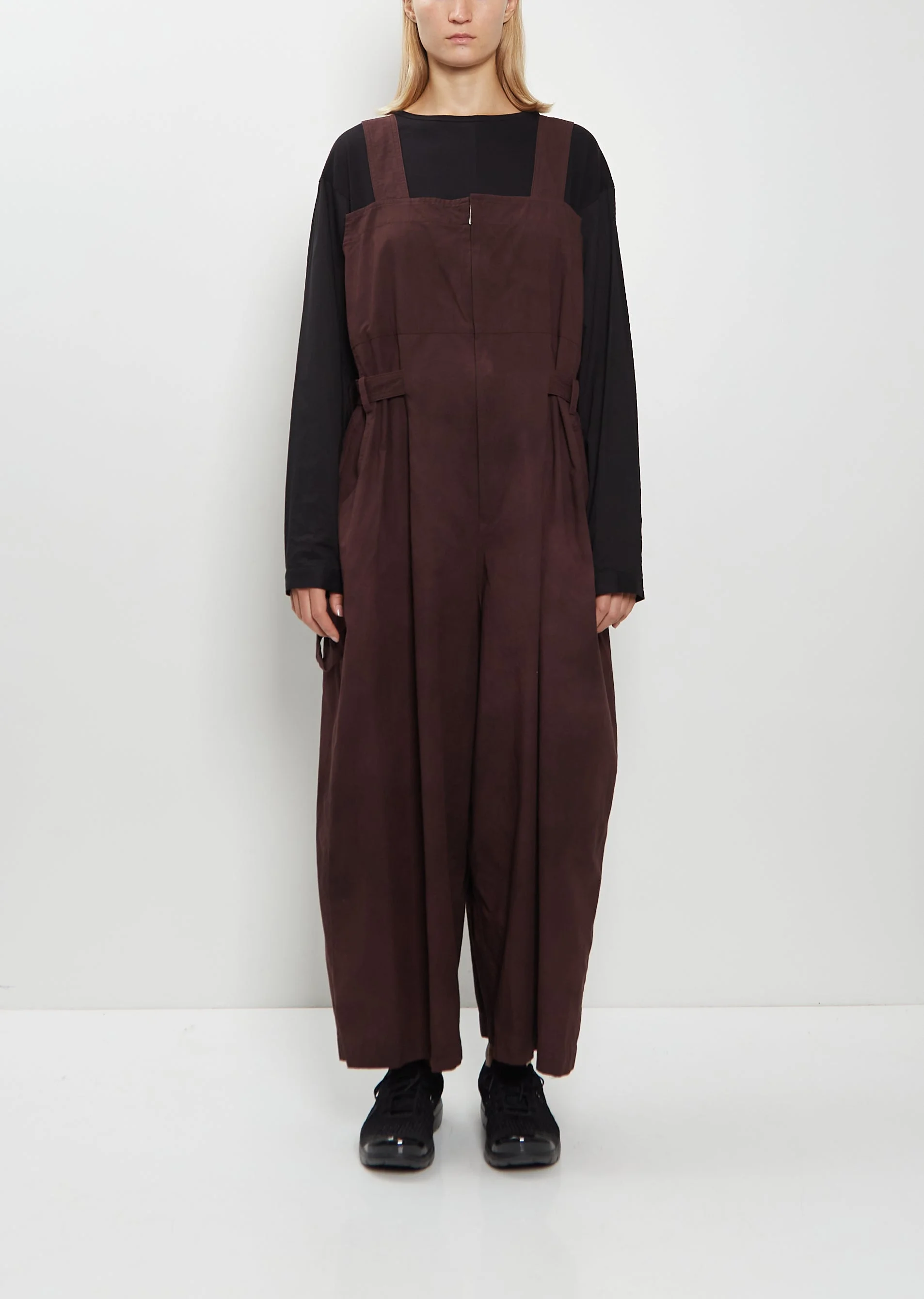 Oversized Cotton Wool Overalls - 1