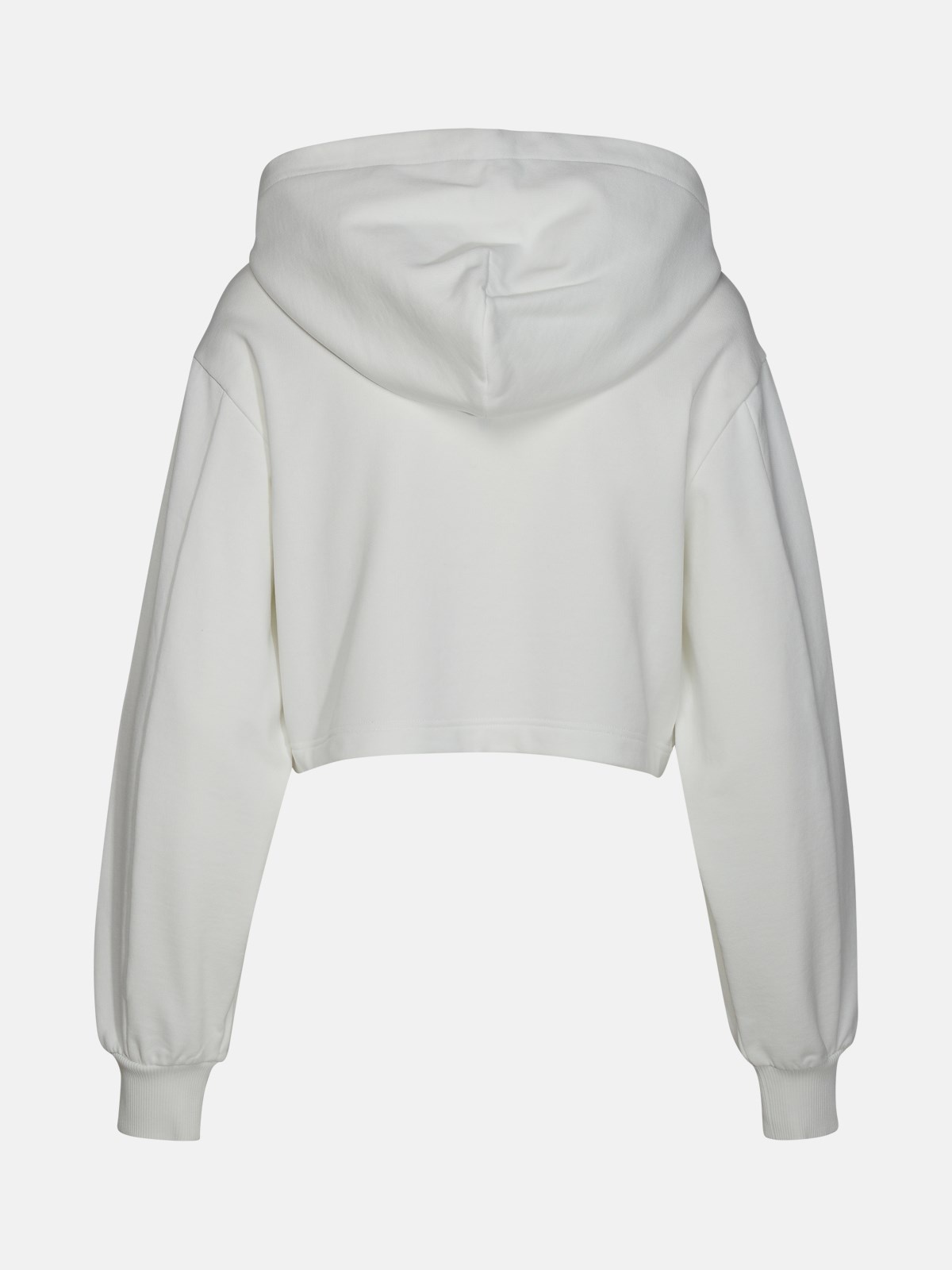 WHITE COTTON SWEATSHIRT - 3