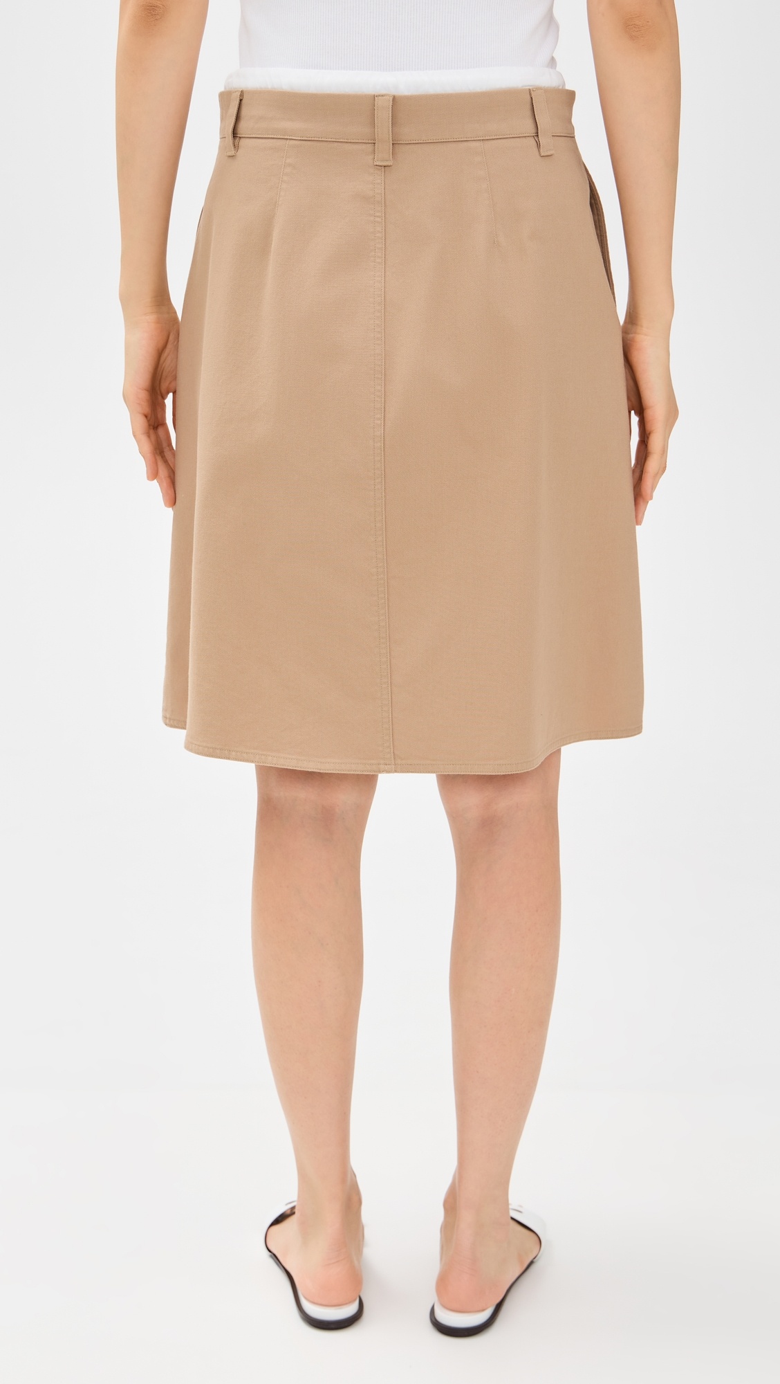 Mid Rise Double Waistband Skirt - 2
