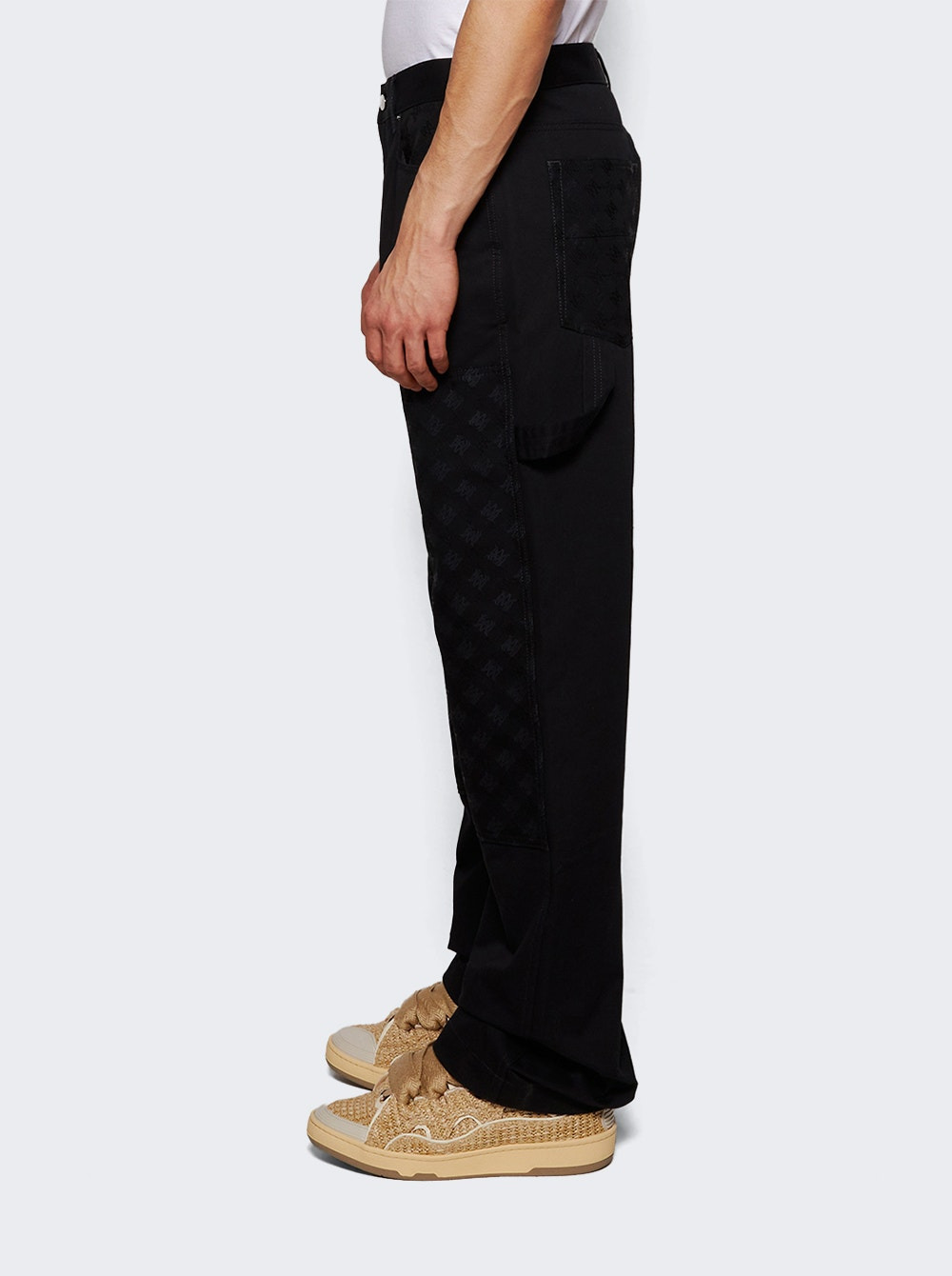 Ma Quad Jacquard Carpenter Pants Black - 3