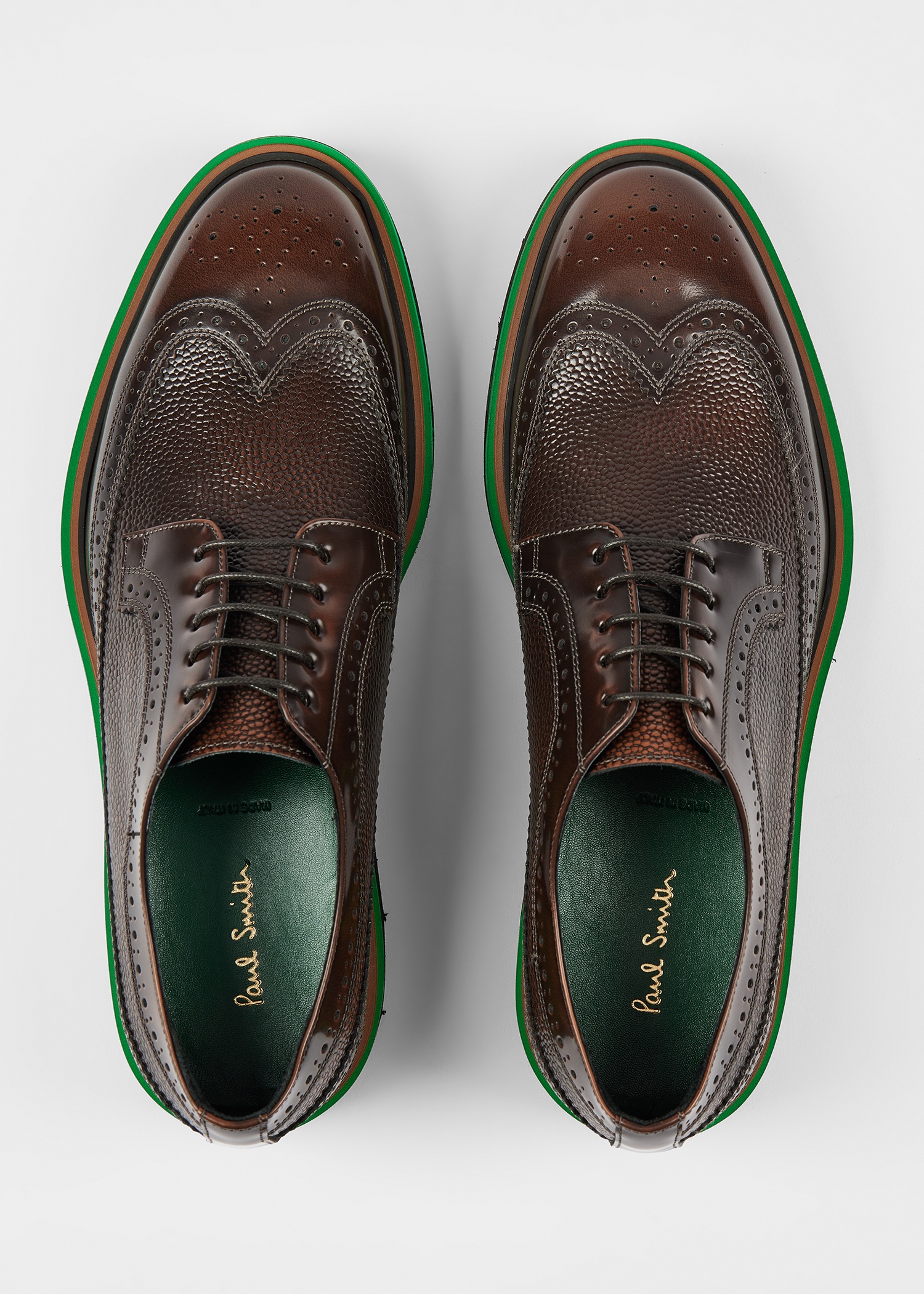 Brown Leather 'Count' Brogues - 3