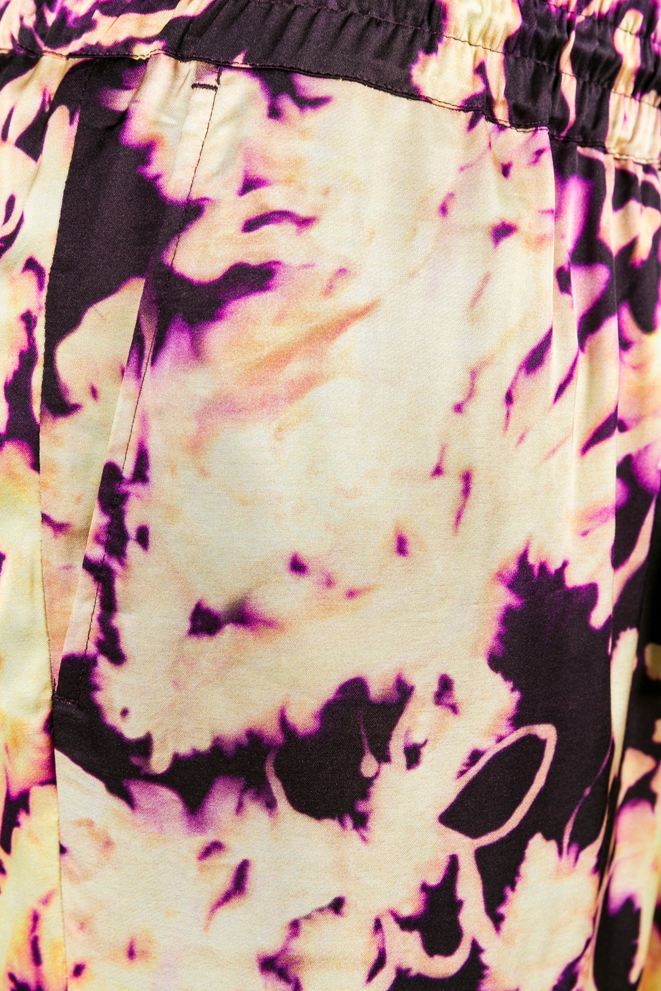 FLORAL VISCOSE PANTS - 6