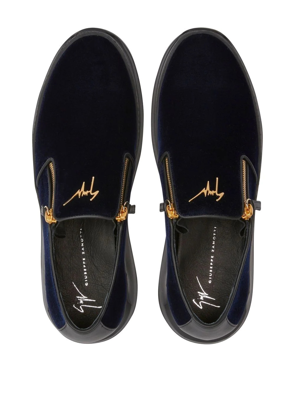 Conley velvet slip-on sneakers - 4