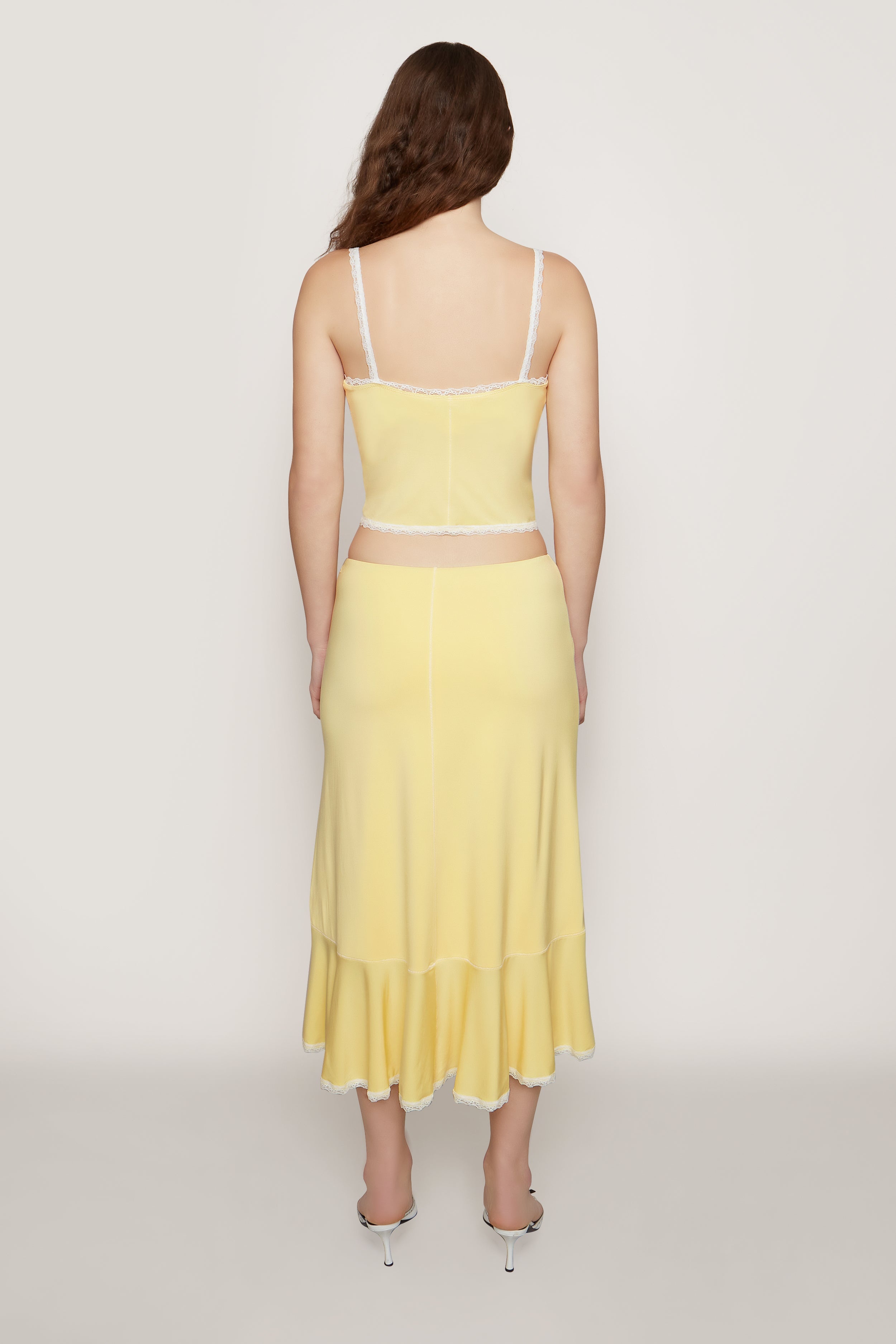LOW RISE DAINTY MIDI SKIRT - 4