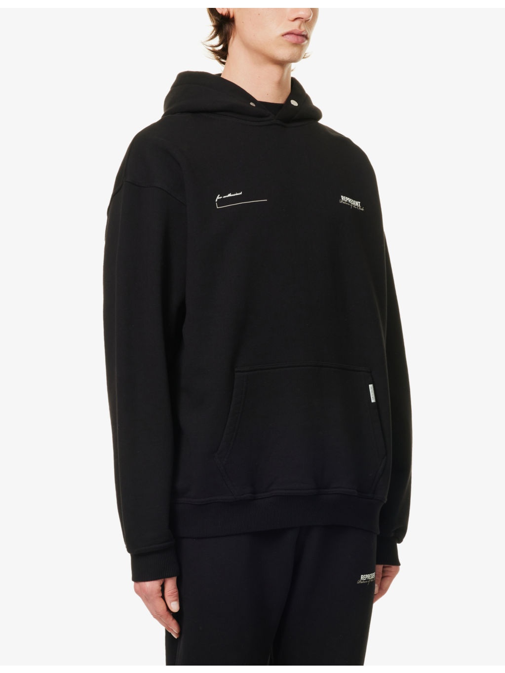 Patron of the Club brand-print cotton-jersey hoody - 3