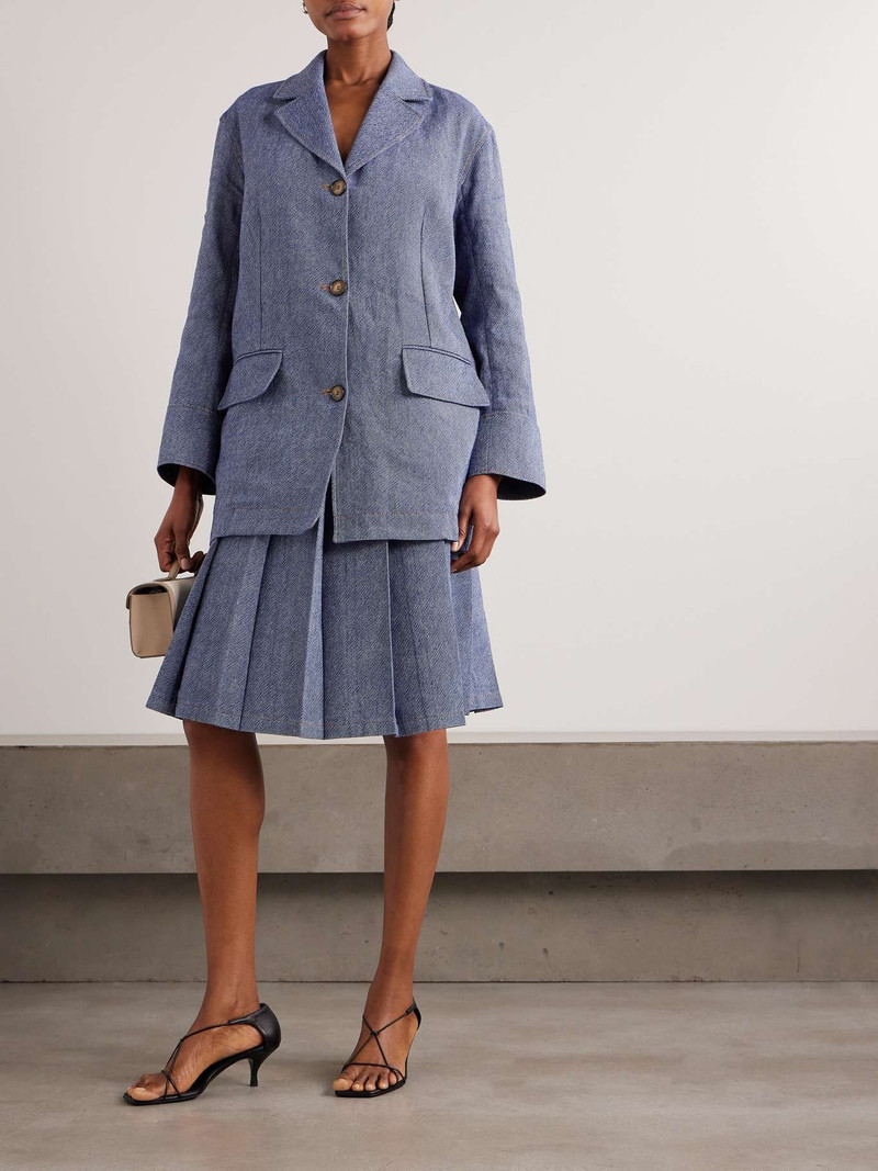 EMILIA WICKSTEAD Sira denim blazer outlook