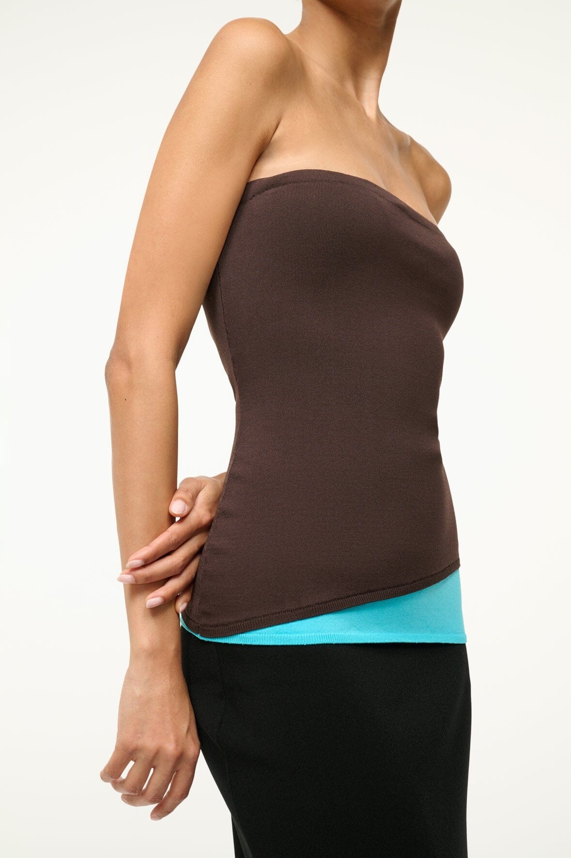 STAUD LA SERENA DRESS EARTH AQUA BLACK - 5