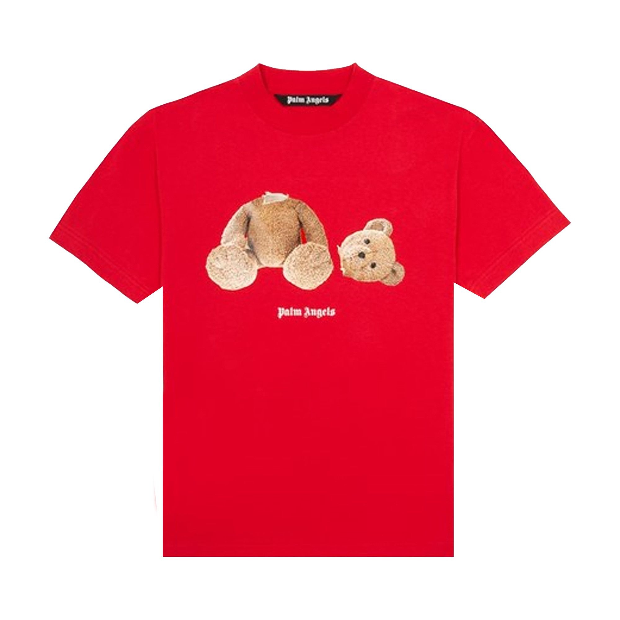 Palm Angels Bear Tee 'Red/Brown' - 1