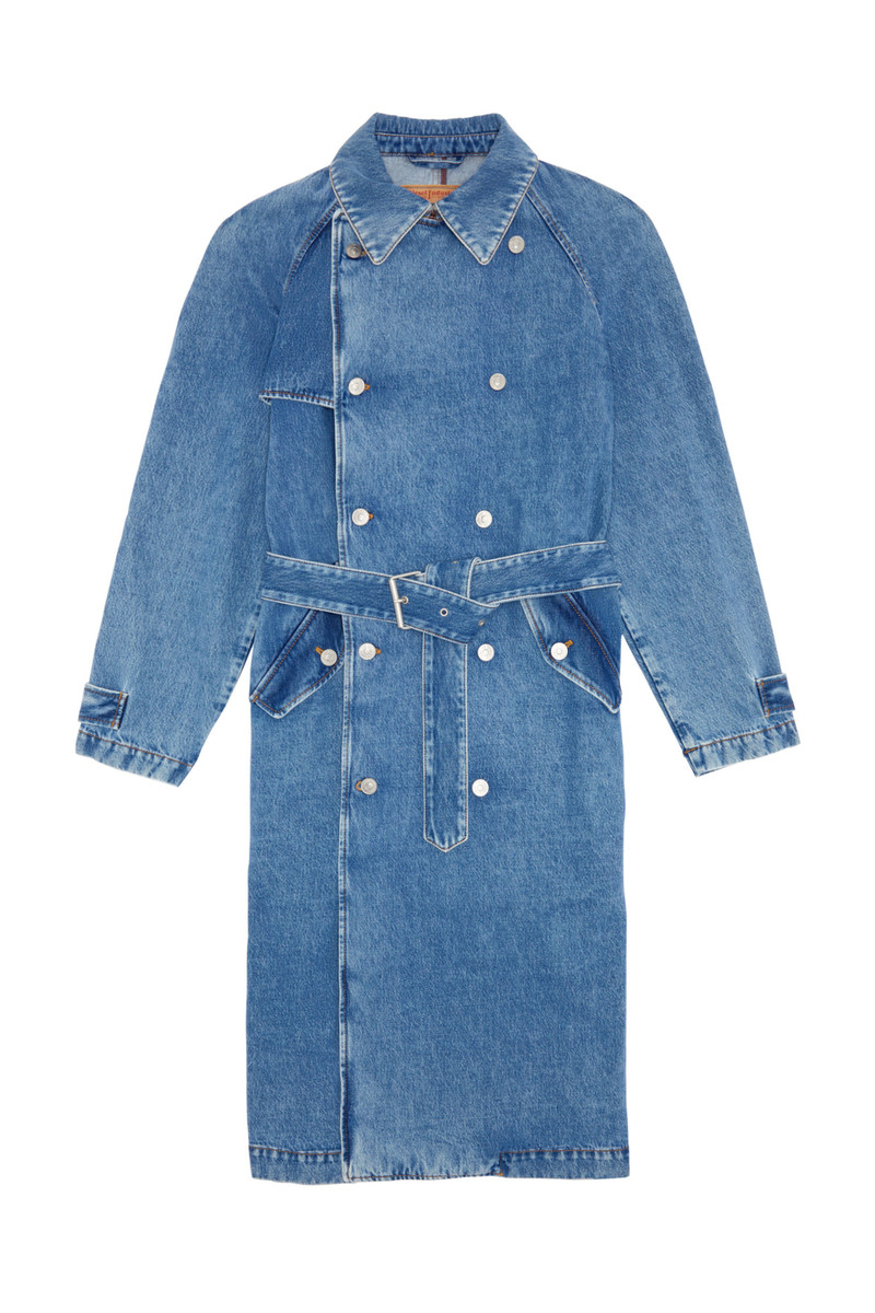 Diesel D-DELIRIOUS DOUBLE BREASTED TRENCH COAT - A0387309C1601