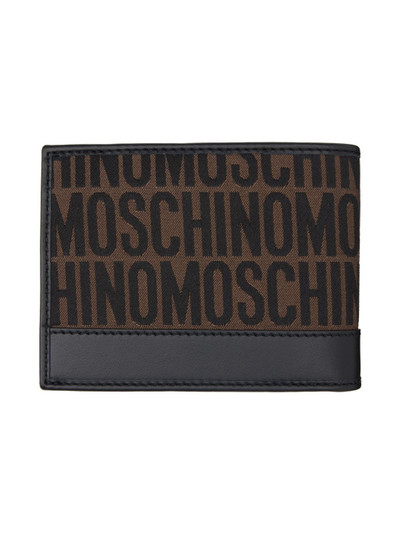 Moschino Brown All-Over Logo Wallet outlook