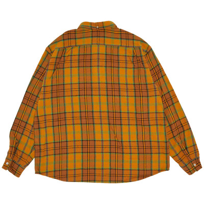 Supreme Supreme Pullover Plaid Flannel Shirt 'Gold' outlook