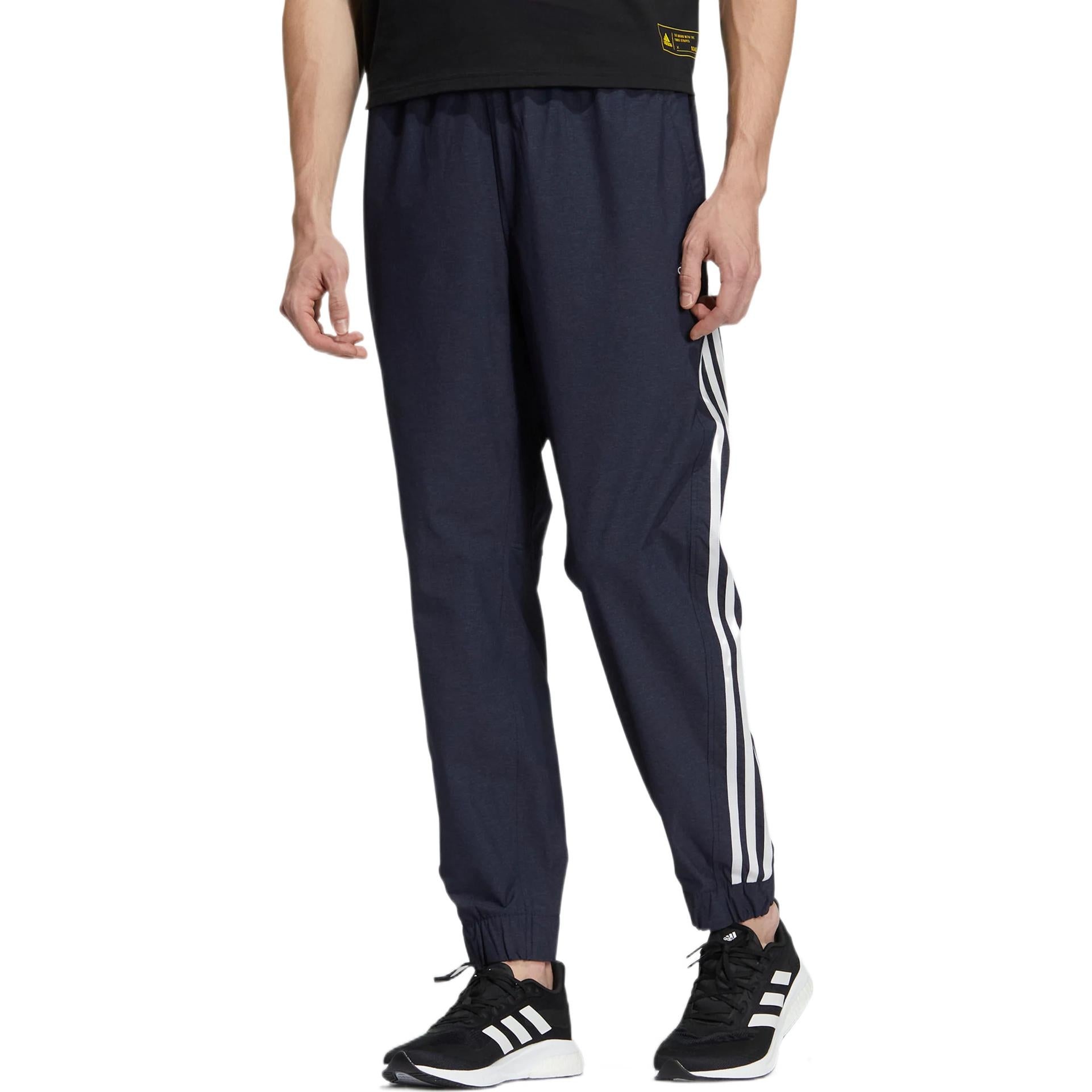 Men's adidas Contrasting Colors Stripe Small Label Bundle Feet Sports Pants/Trousers/Joggers Legenda - 4