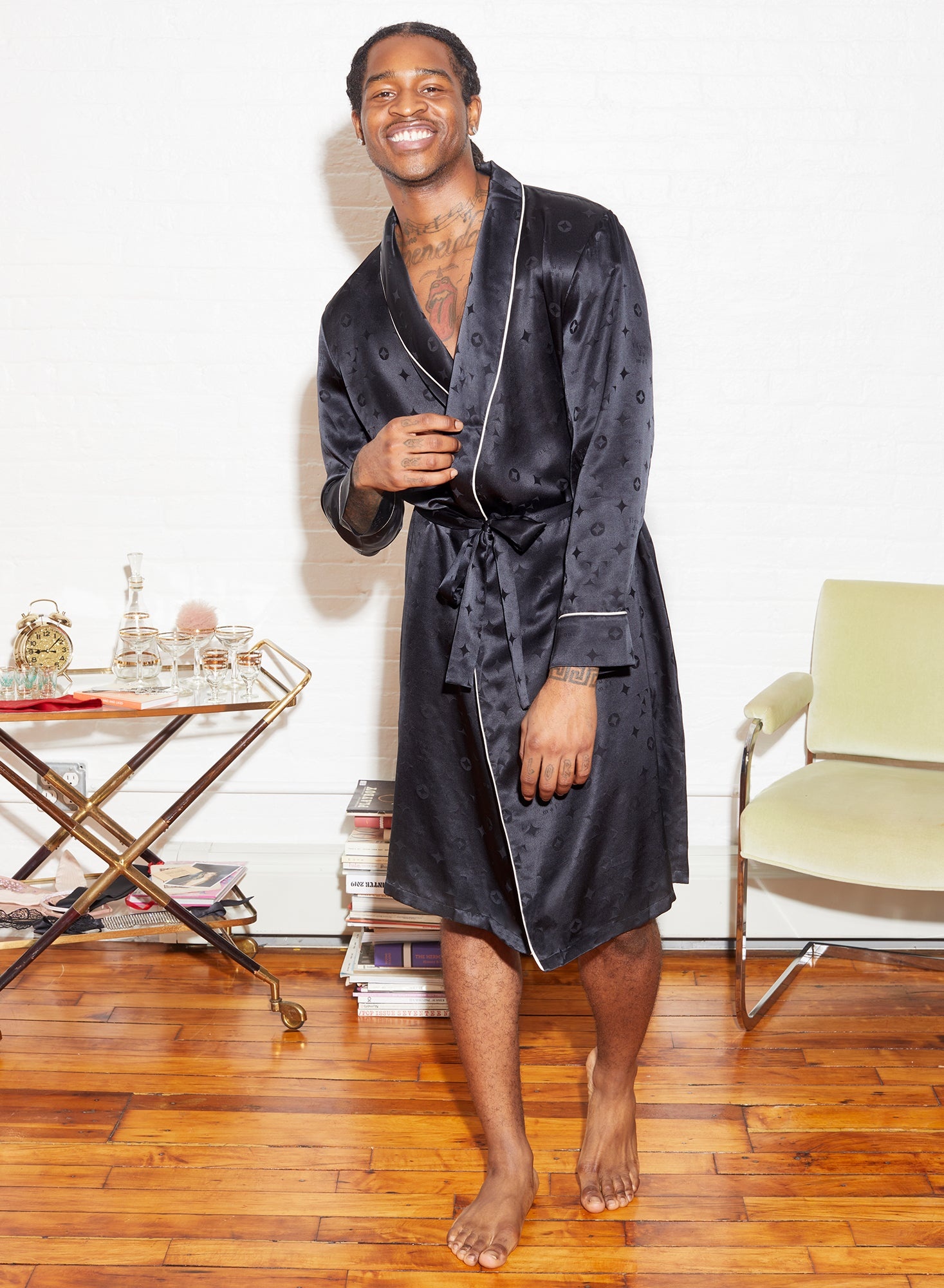 Silk Jacquard Robe - 5