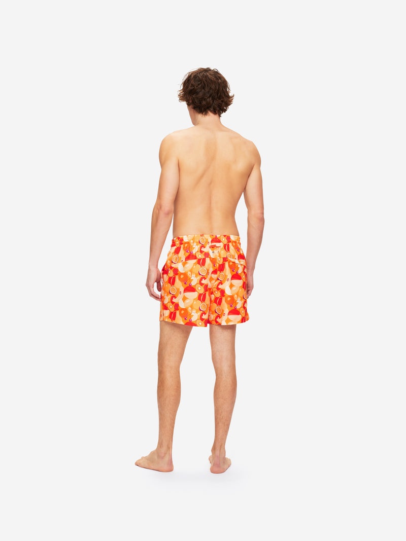 Men's Short Swim Shorts Maui 43 Orange - 4