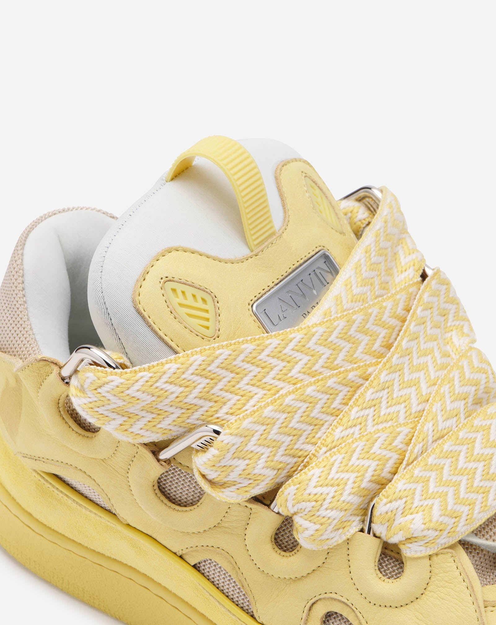 LEATHER CURB SNEAKERS - 5
