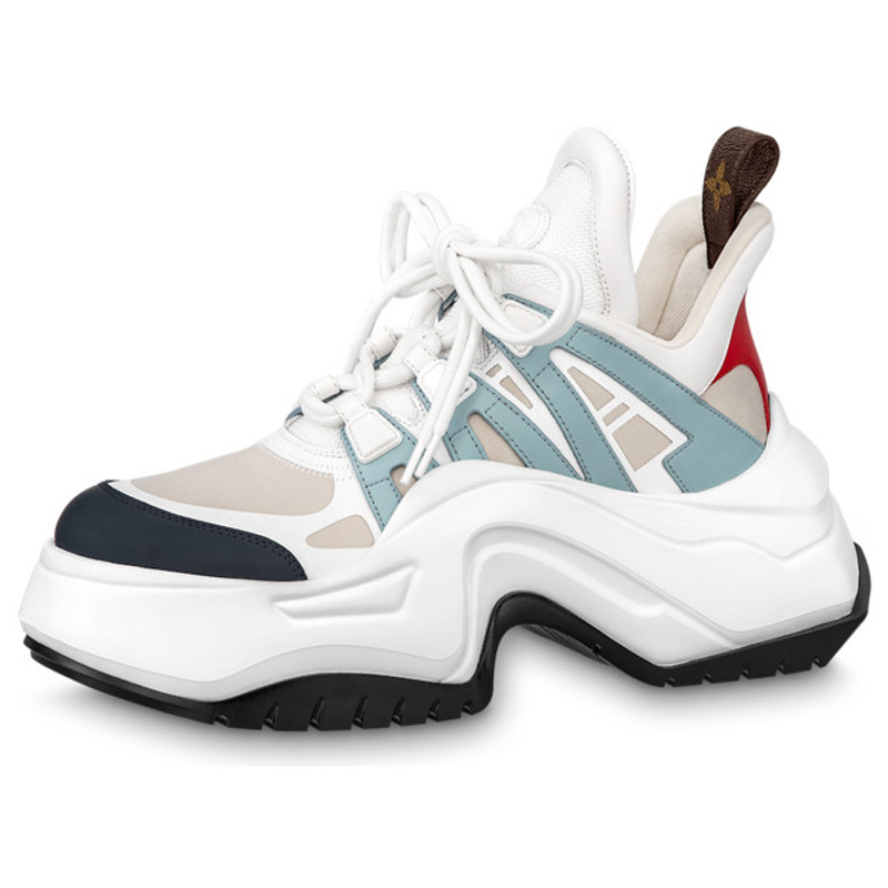 (WMNS) LOUIS VUITTON Archlight 2.0 Platform Sneakers 'White Beige Blue' 1ABIHW - 1