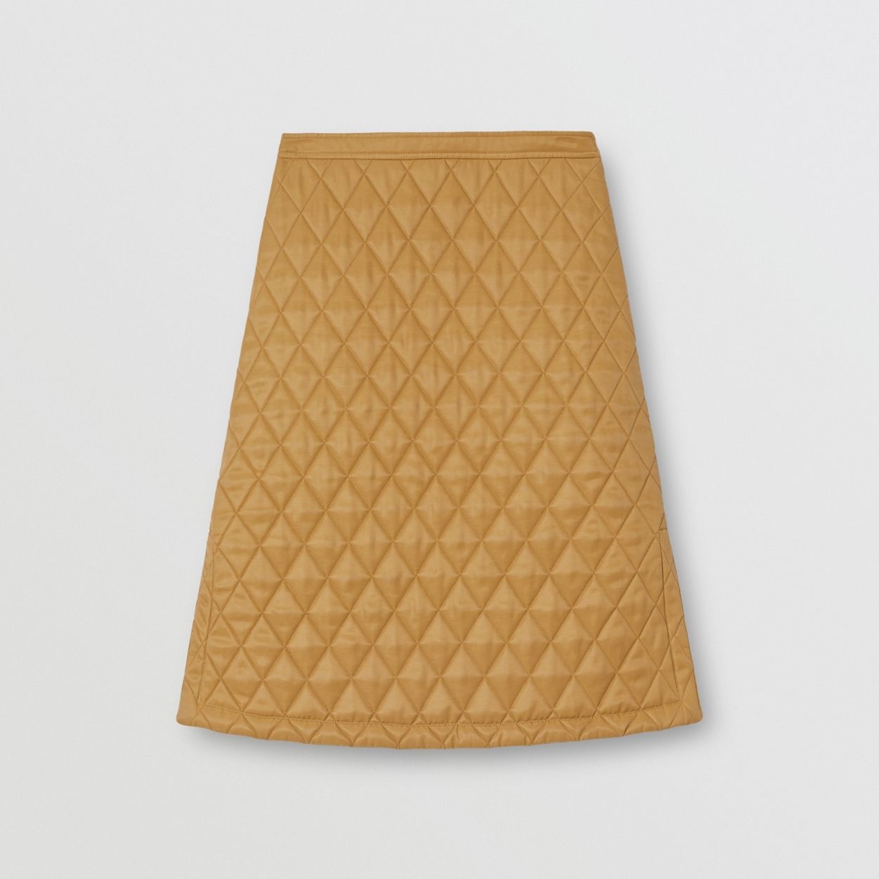 Diamond Quilted Twill A-line Skirt - 1