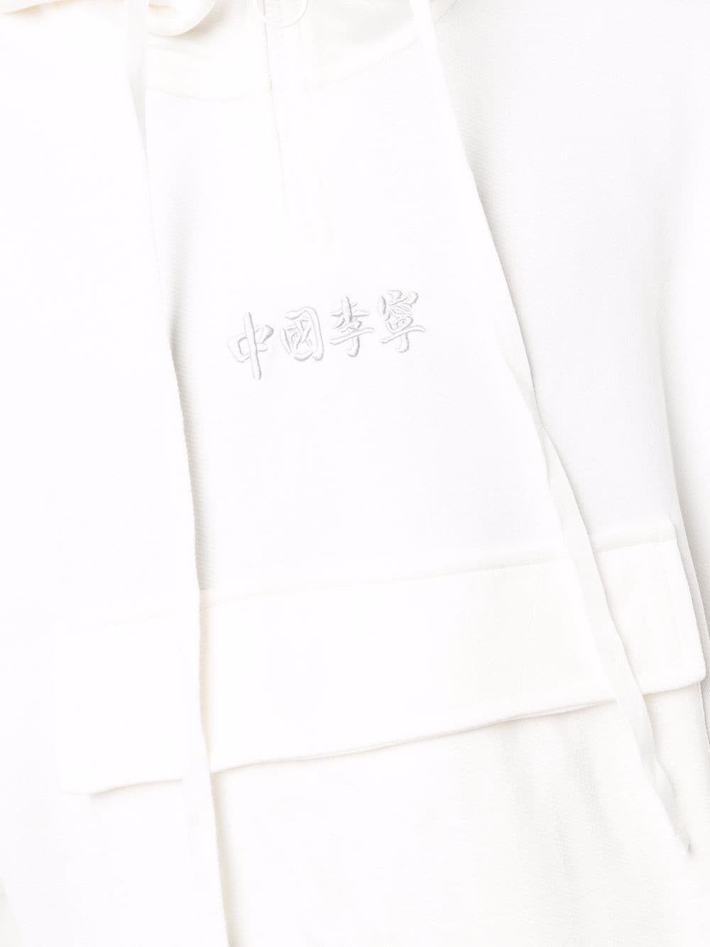 logo-embroidered hoodie - 5