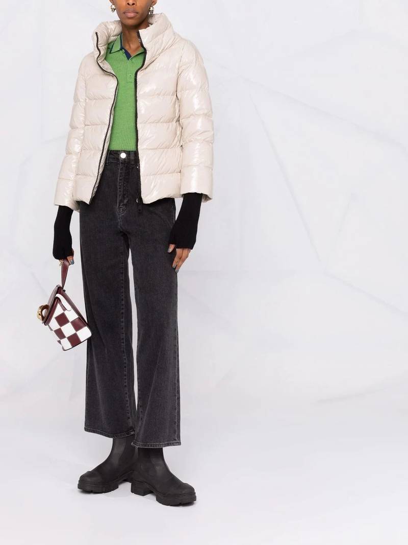Herno slit-cuff puffer jacket outlook